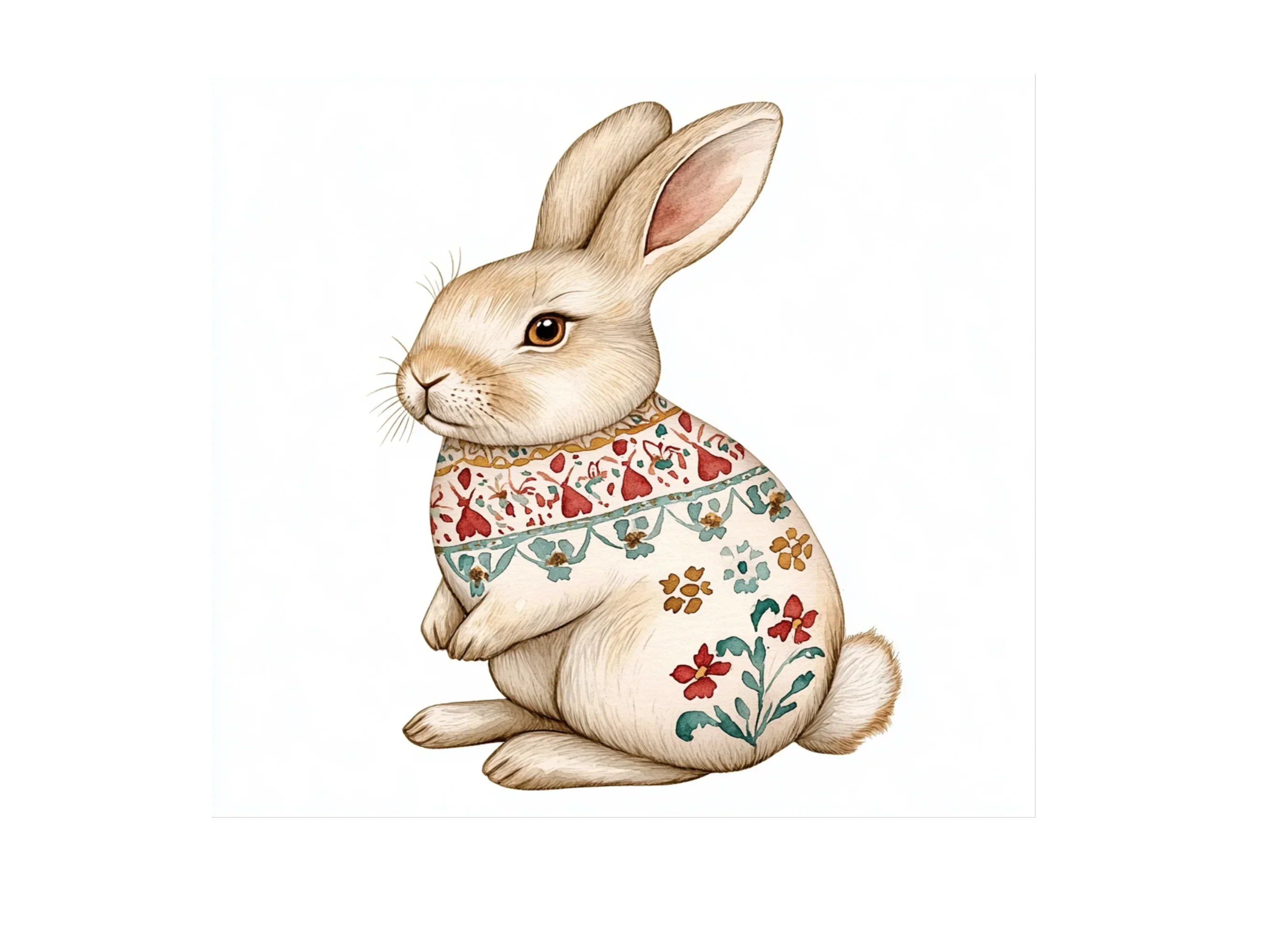 Boho Chic Rabbit Clipart Bundle - Image 2