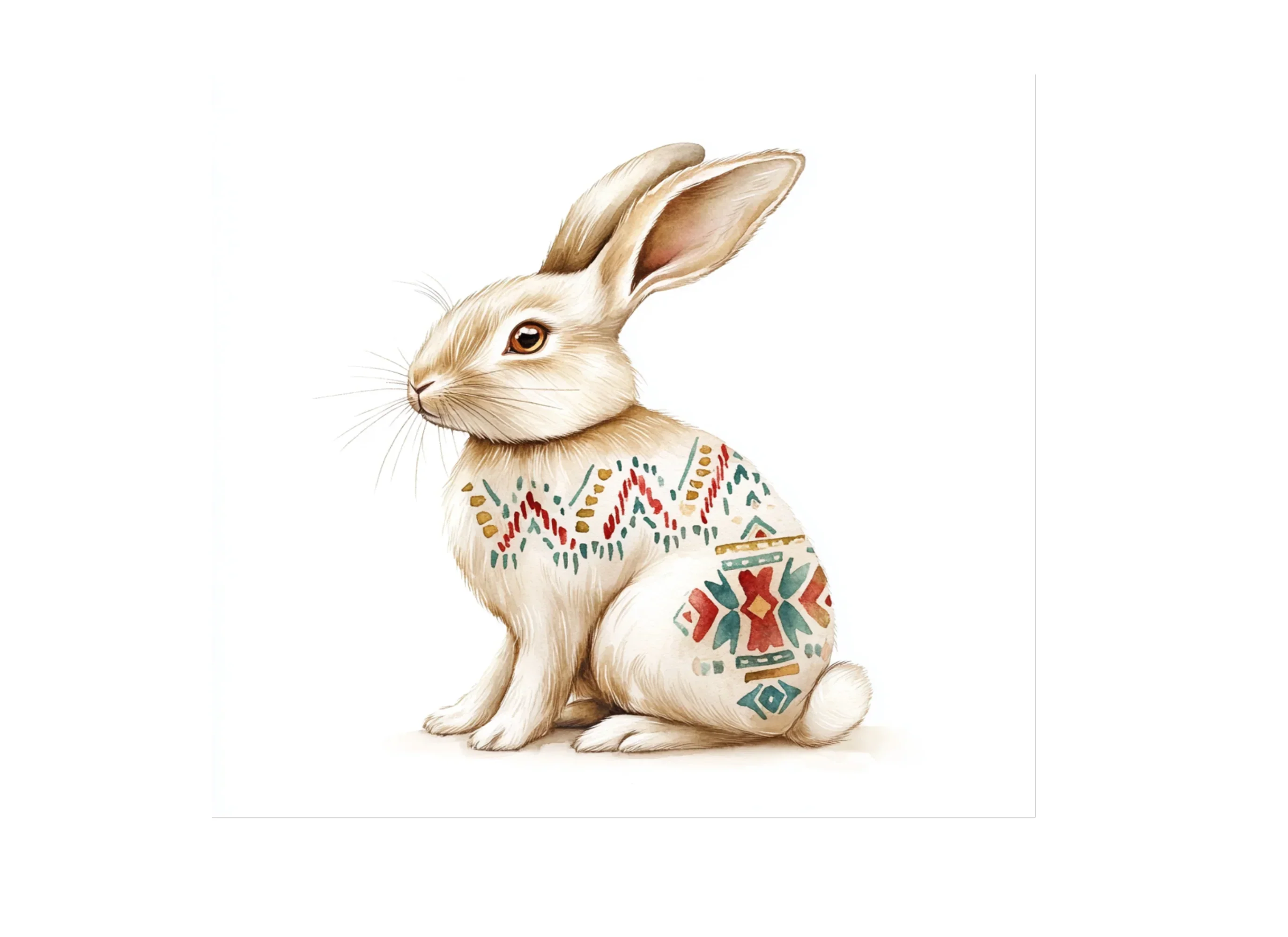 Boho Chic Rabbit Clipart Bundle - Image 3