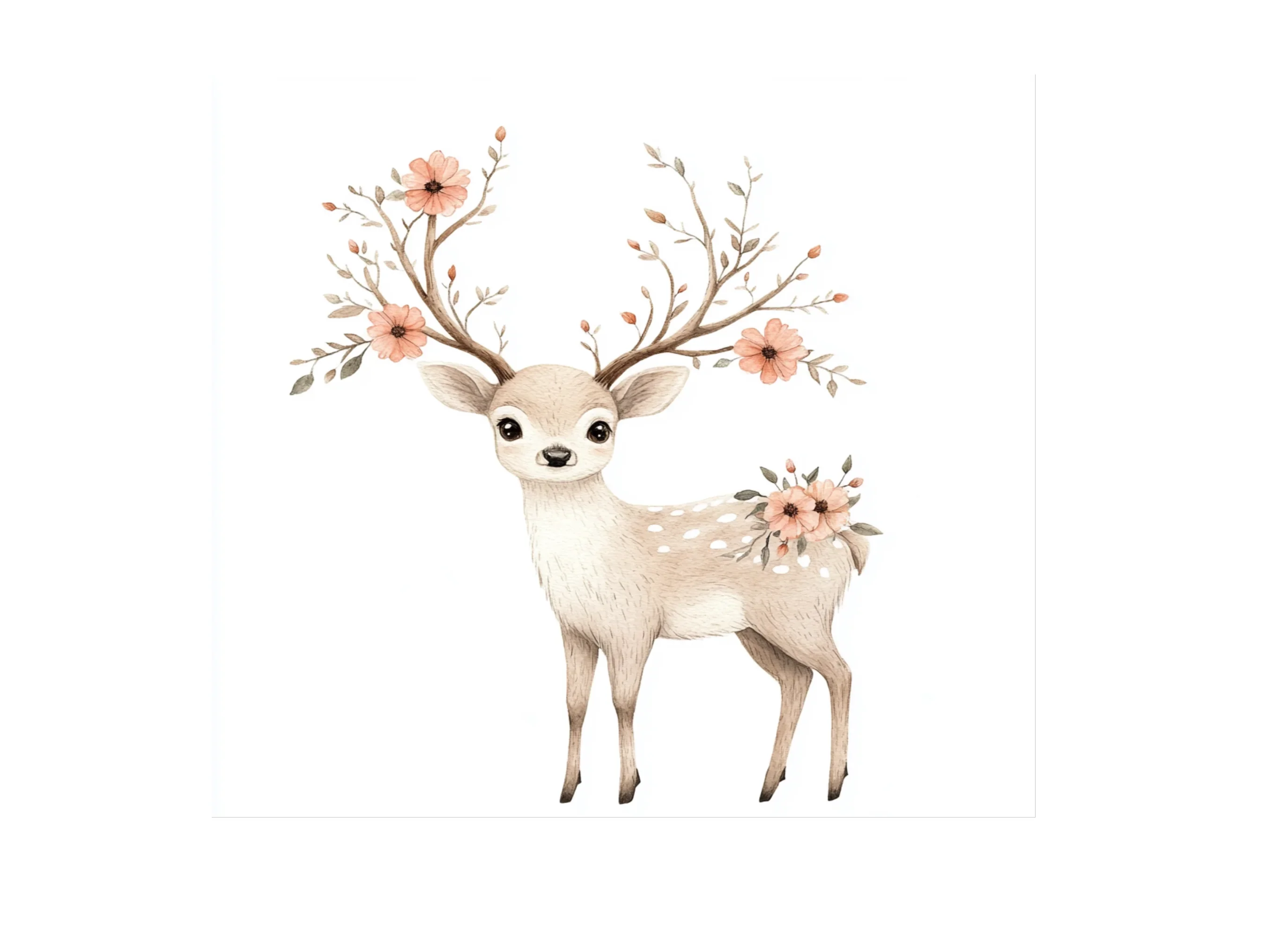 Boho Deer Clipart Bundle - Image 2