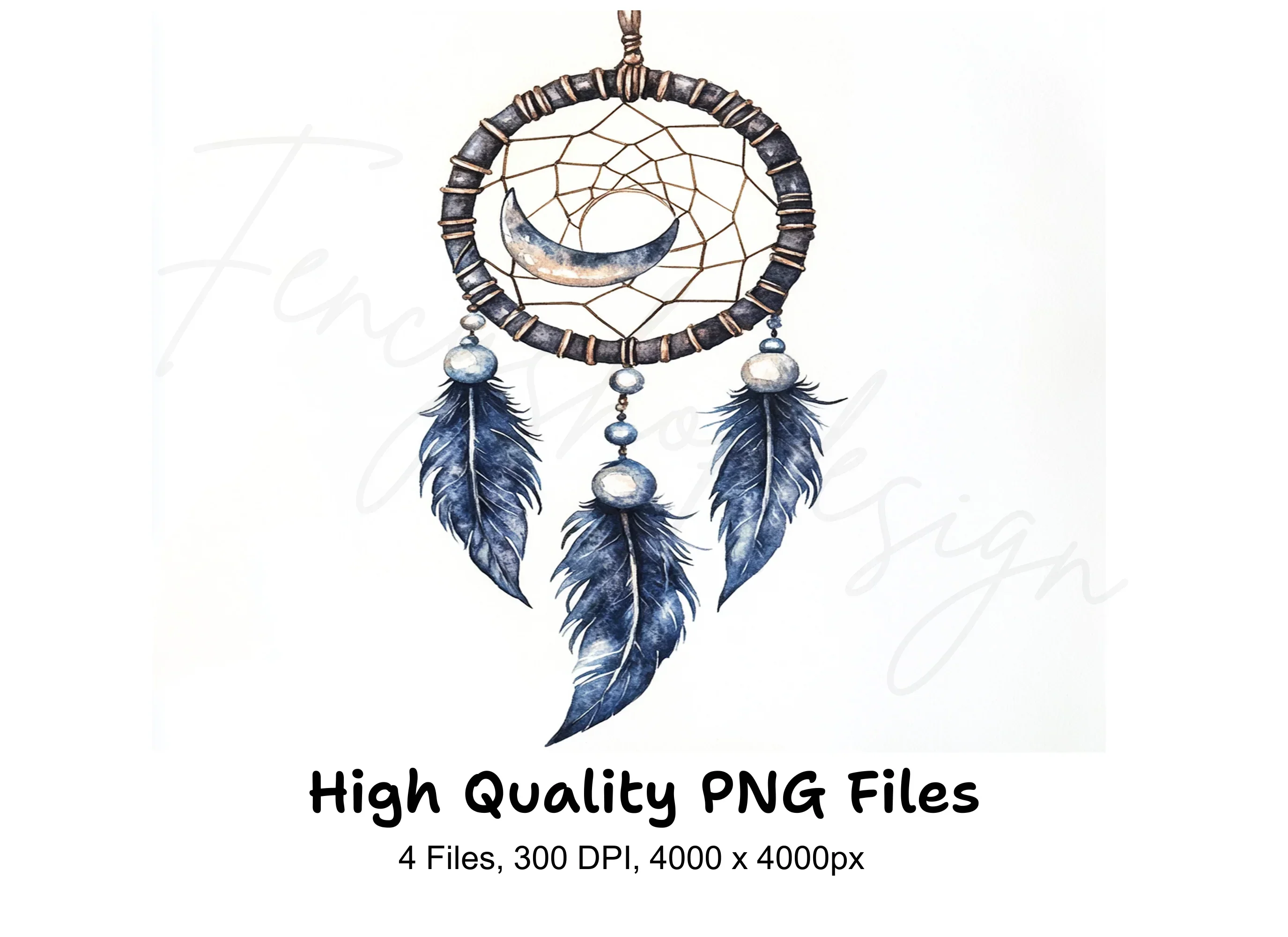 Boho Dreamcatcher Clipart Bundle