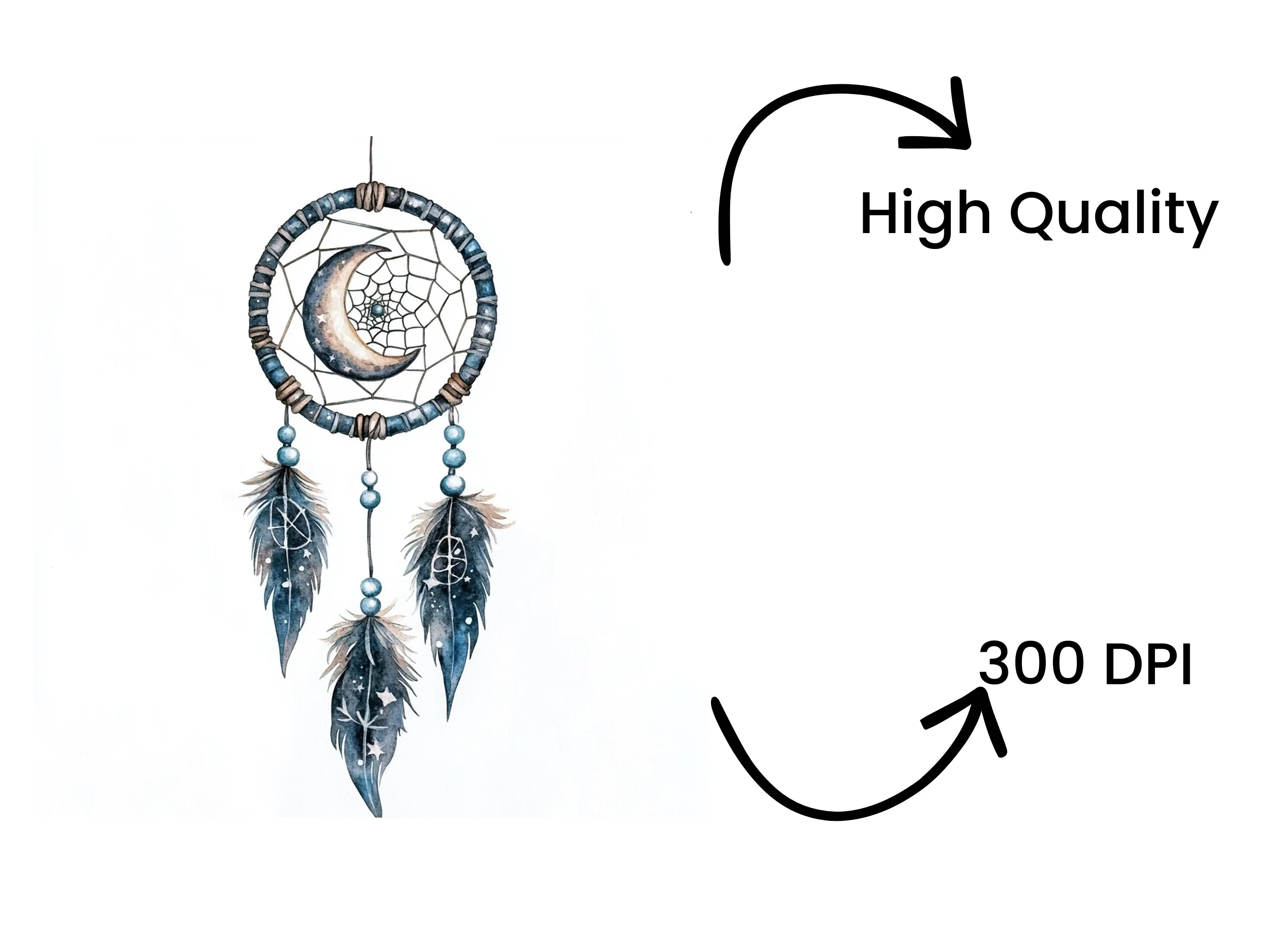 Boho Dreamcatcher Clipart Bundle - Image 4