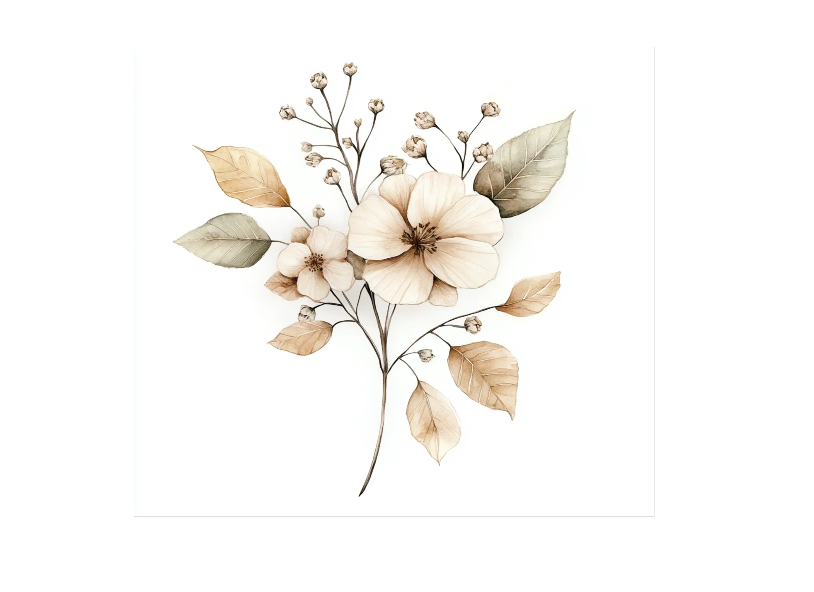 Boho Floral Clipart Bundle - Image 3
