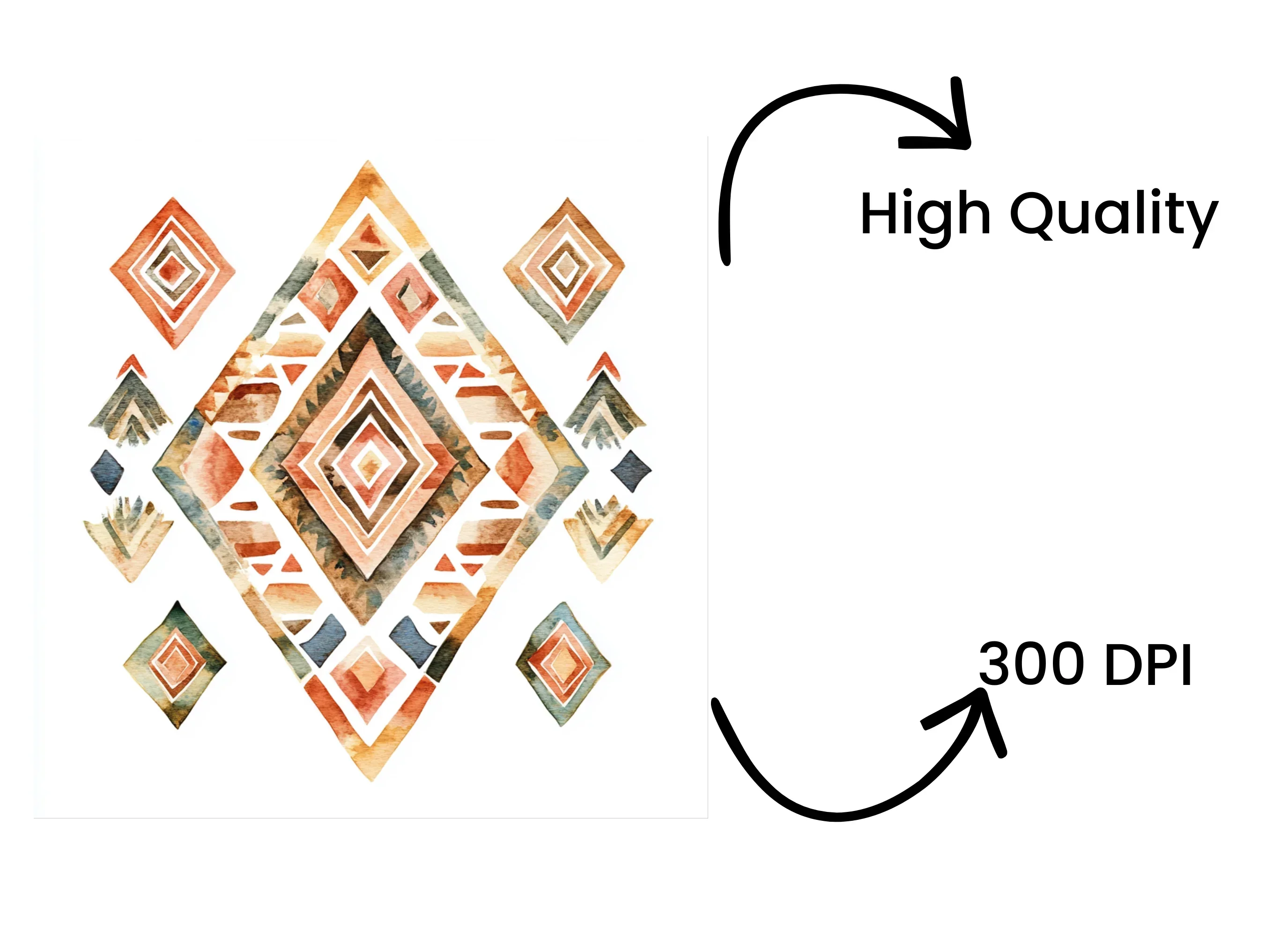 Boho Geometric Clipart Bundle - Image 4