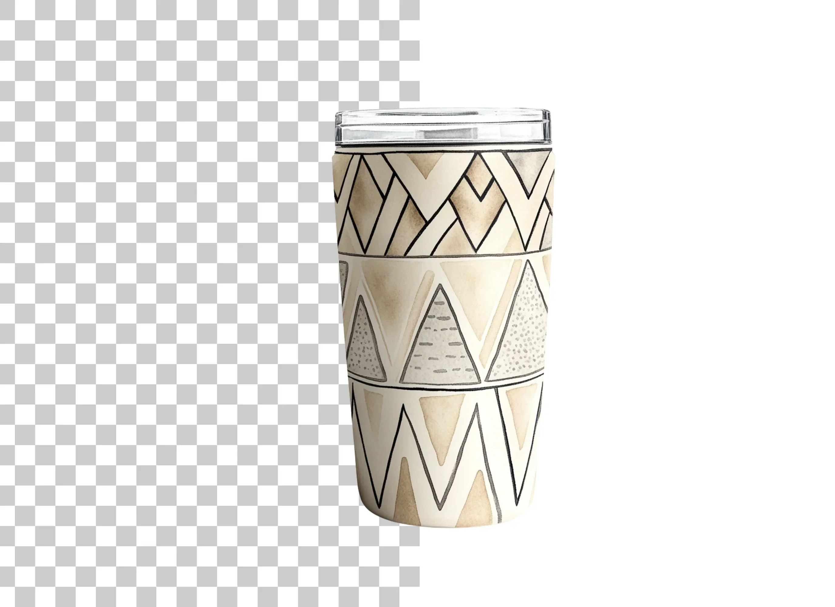 Boho Geometric Tumbler Clipart Bundle - Image 6