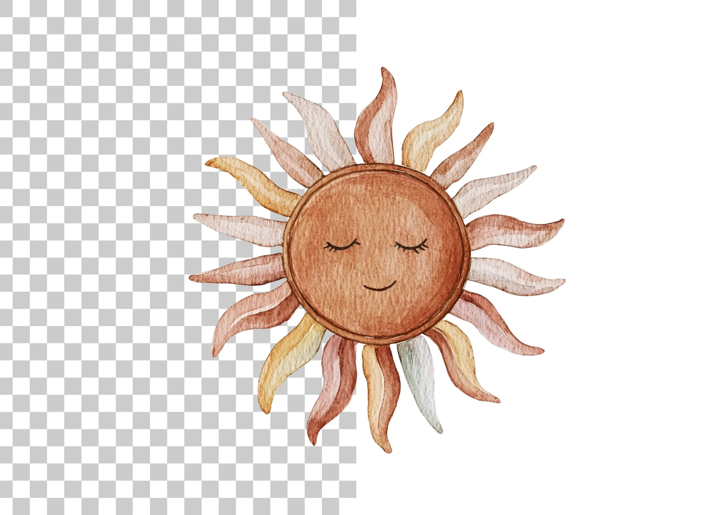 Boho Sun Clipart Bundle - Image 2