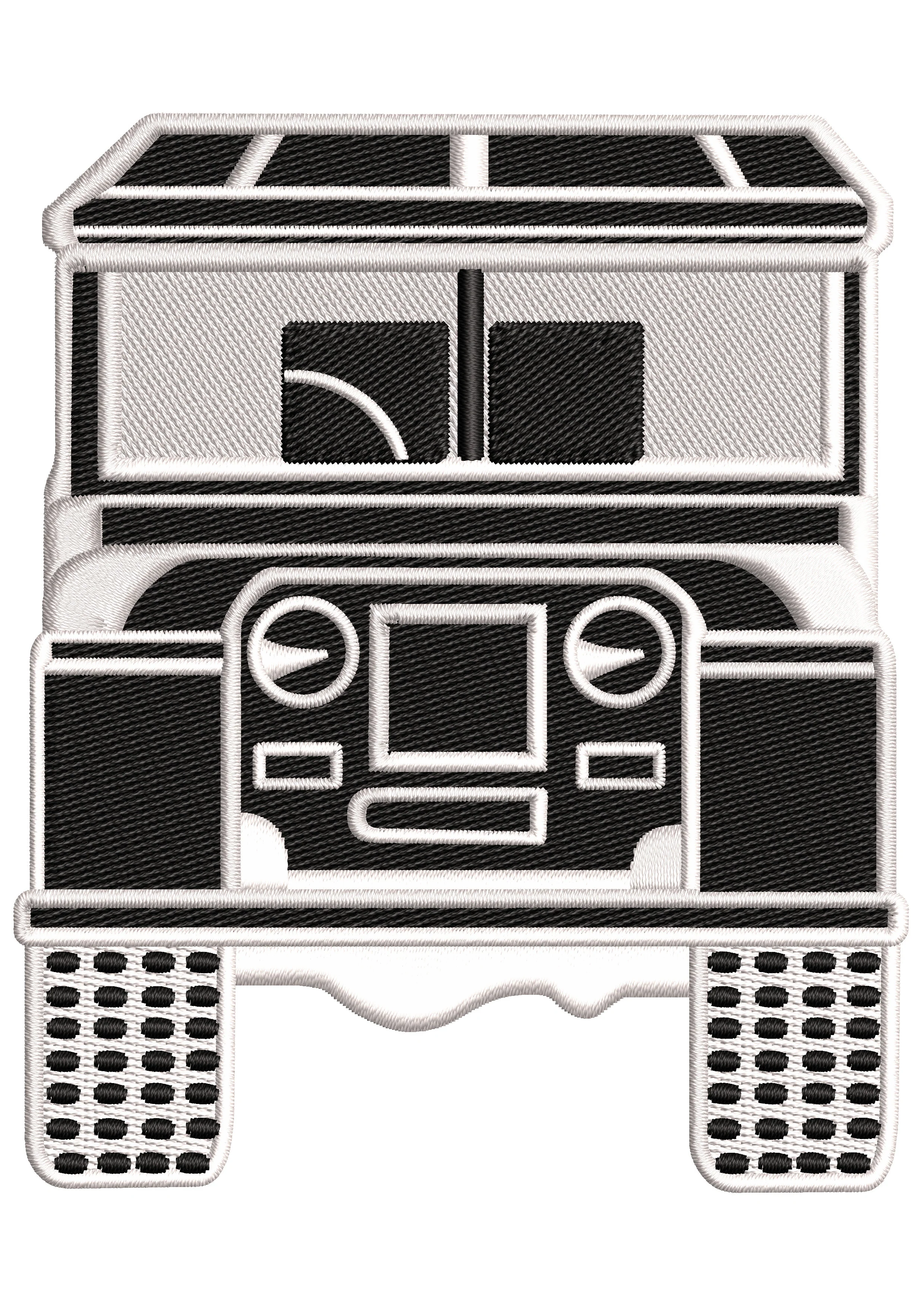 Bold Truck Embroidery Design