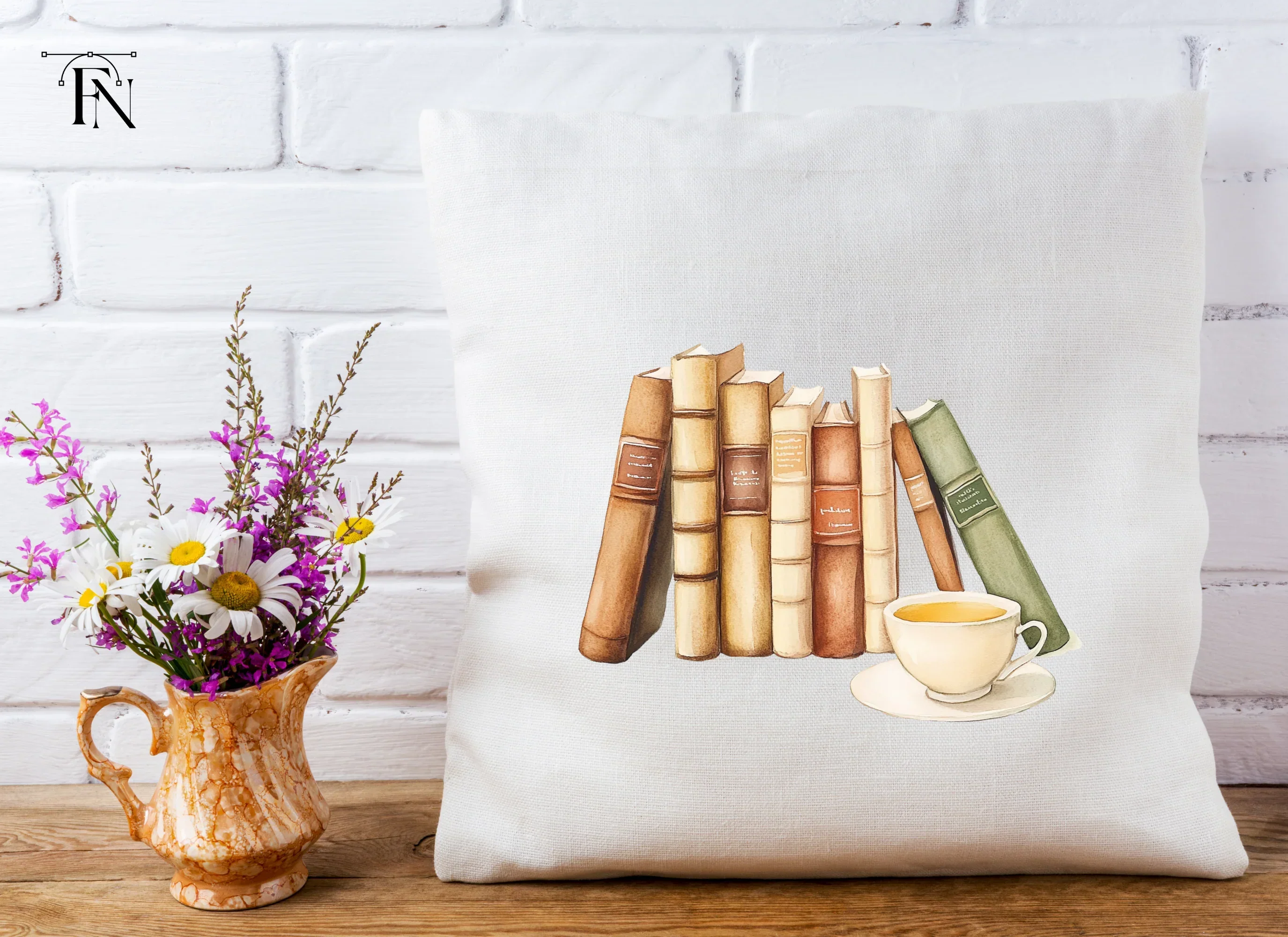 Books and Tea Clipart Bundle - Image 5