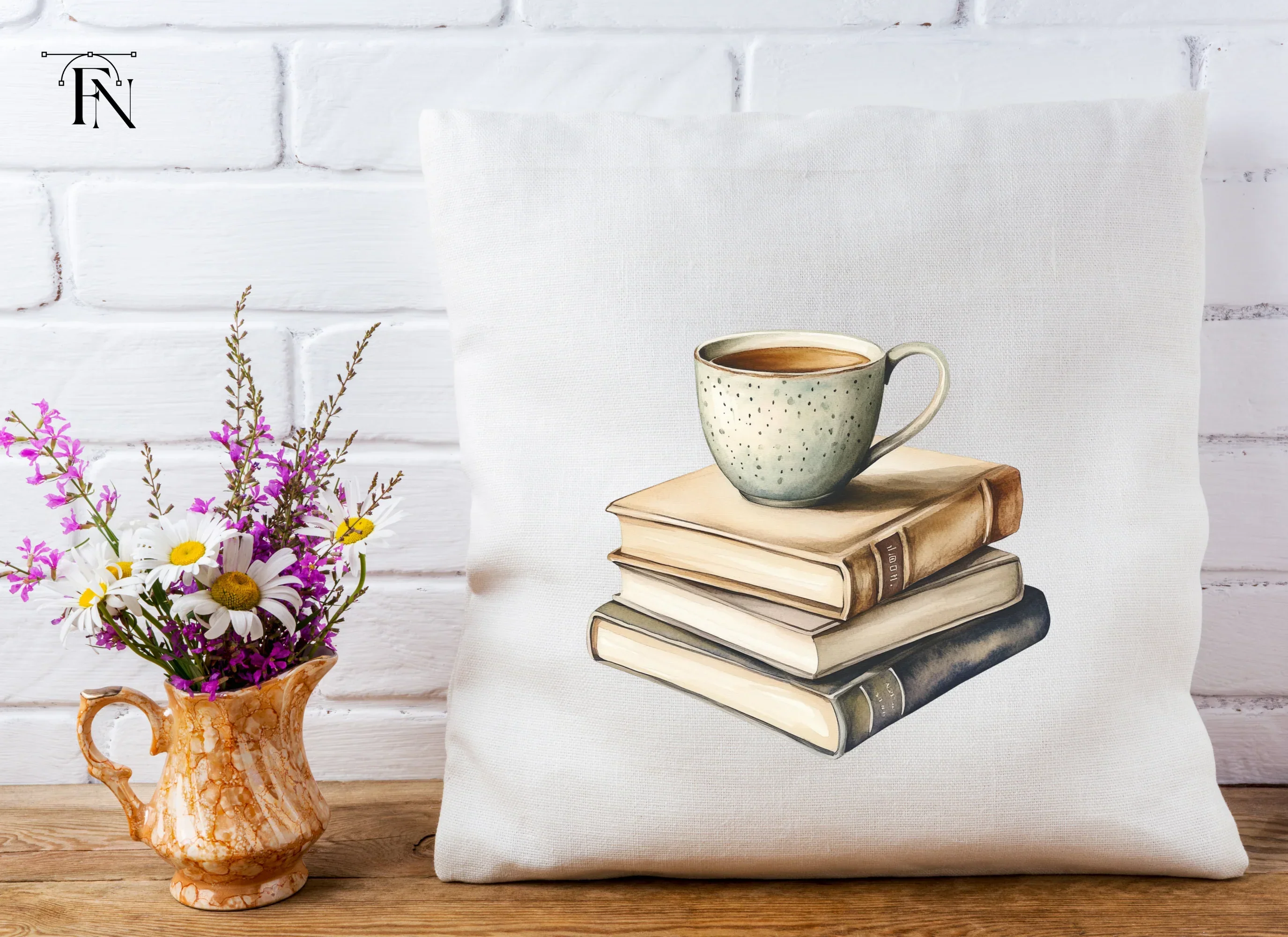 Books and Tea Clipart Bundle - Image 5
