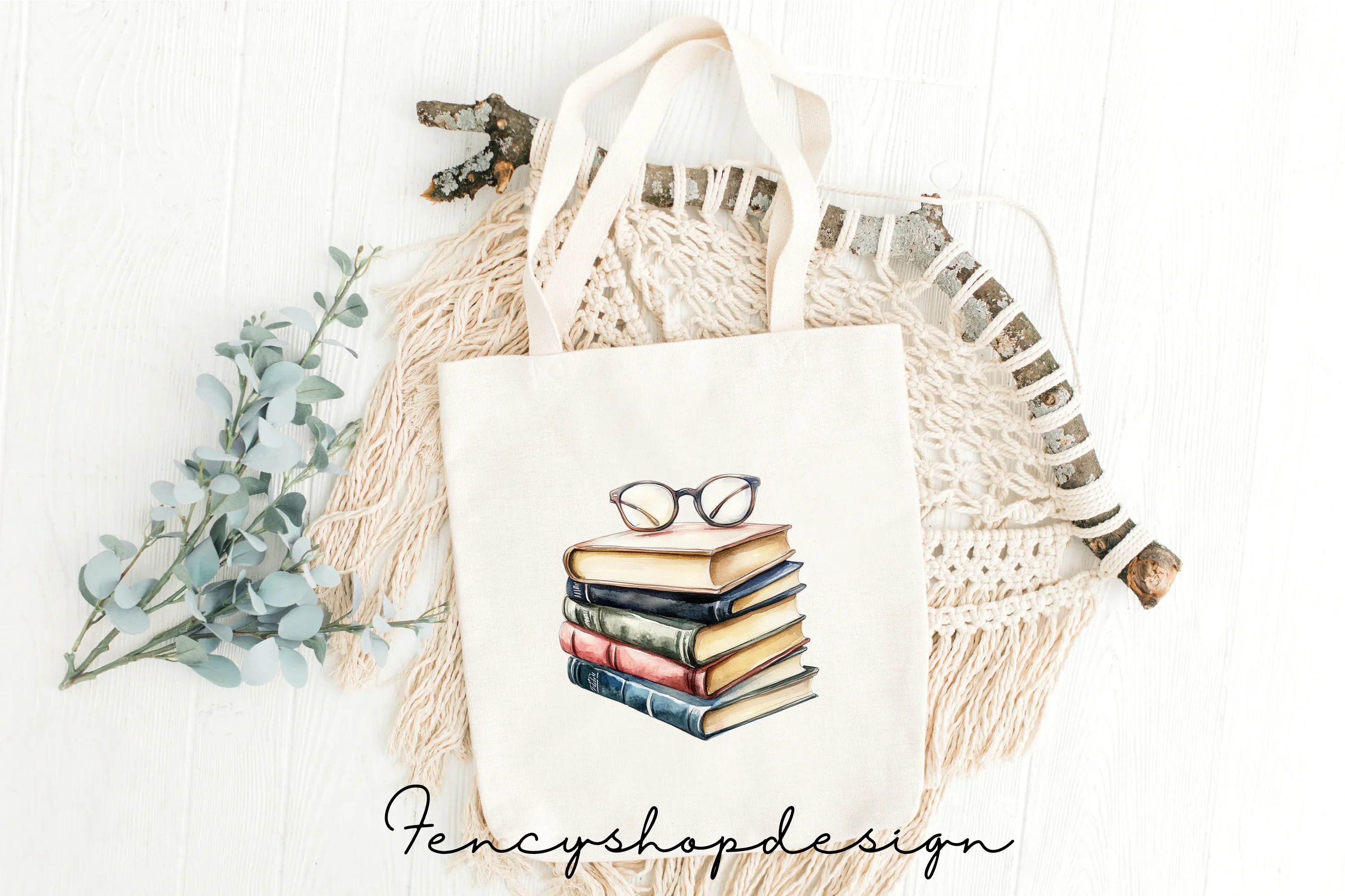 Books Reading Girl Clipart Bundle - Image 4