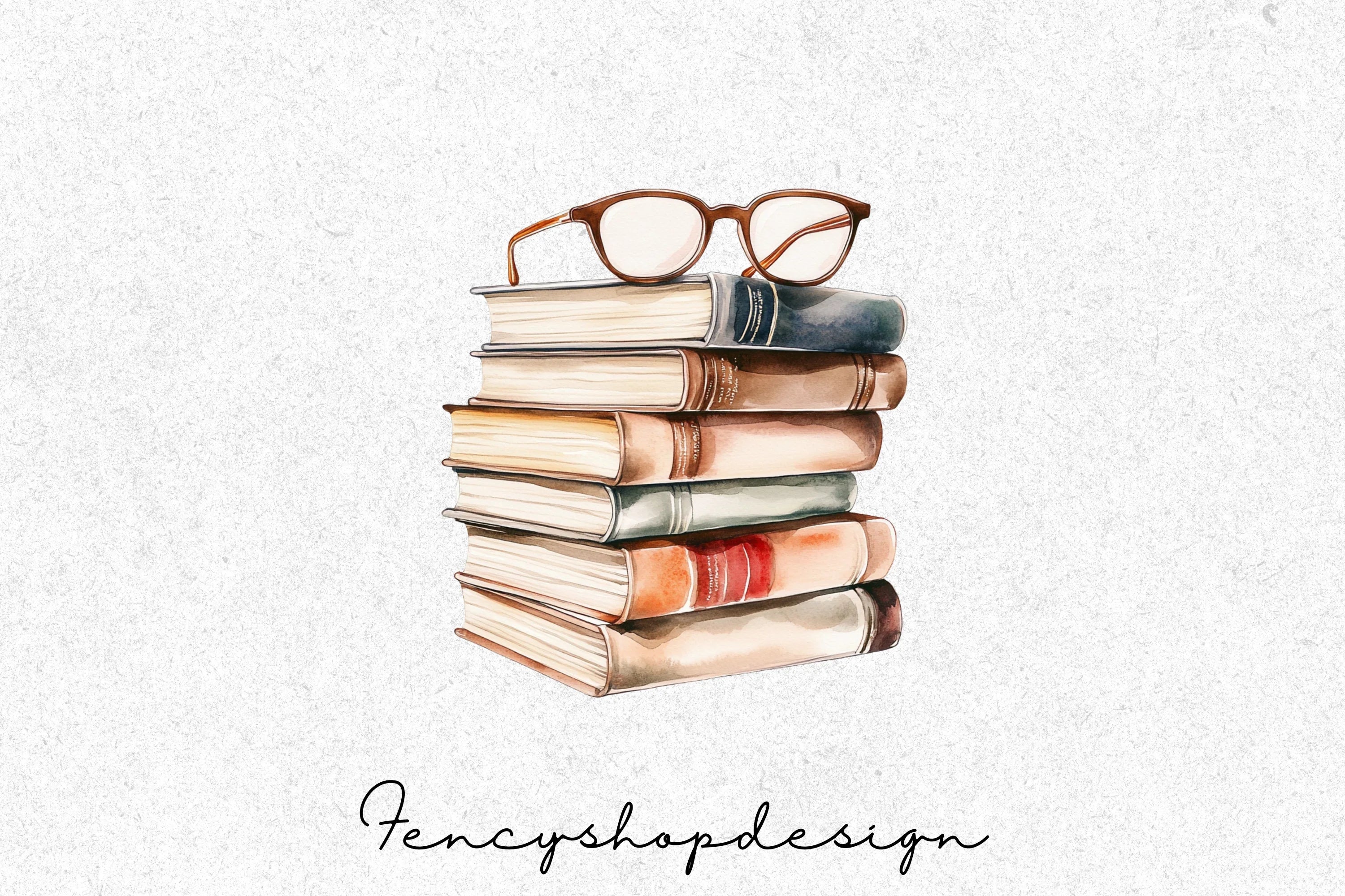 Books Reading Girl Clipart Bundle - Image 7