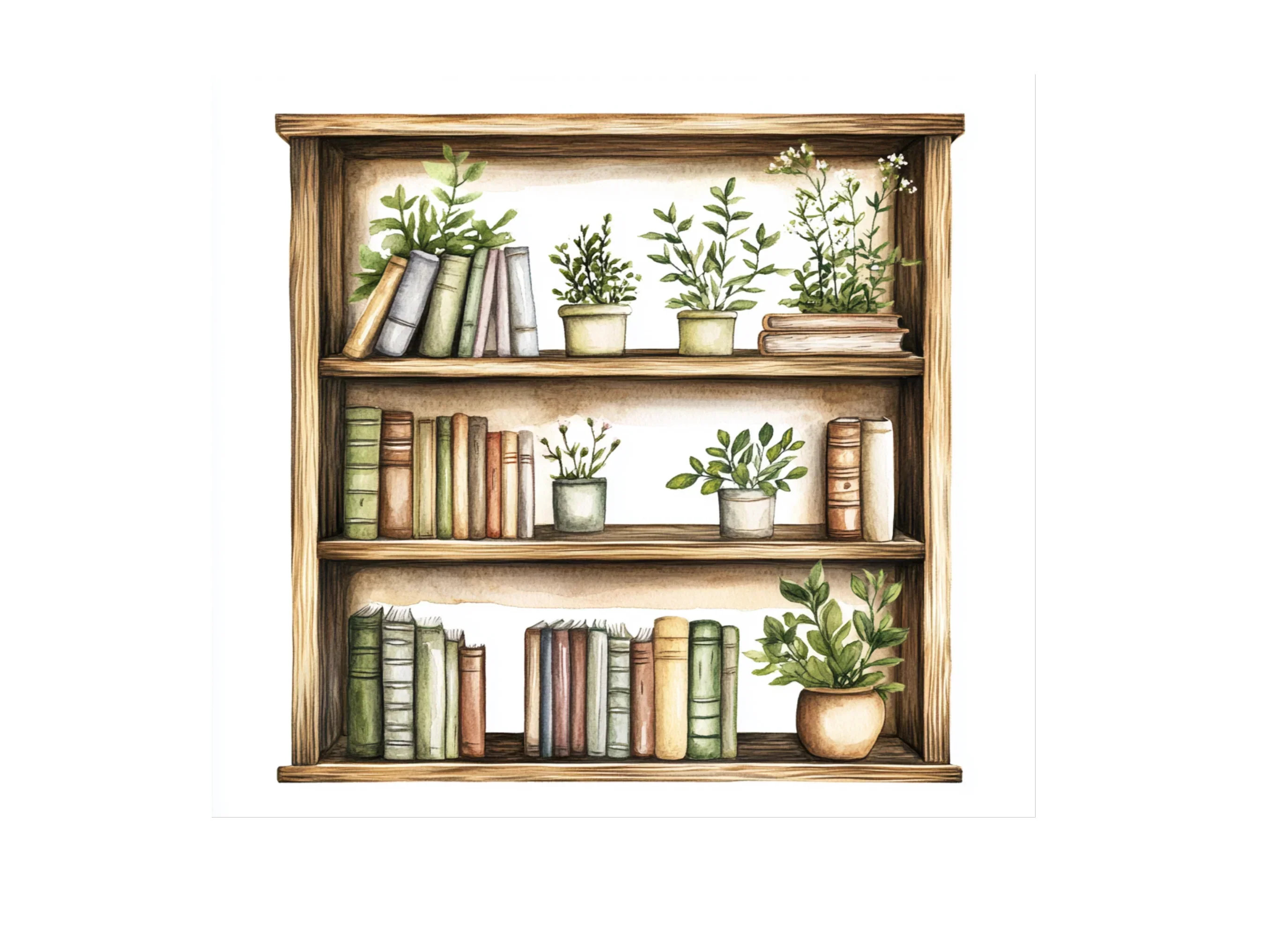 Bookshelf Clipart Bundle - Image 3