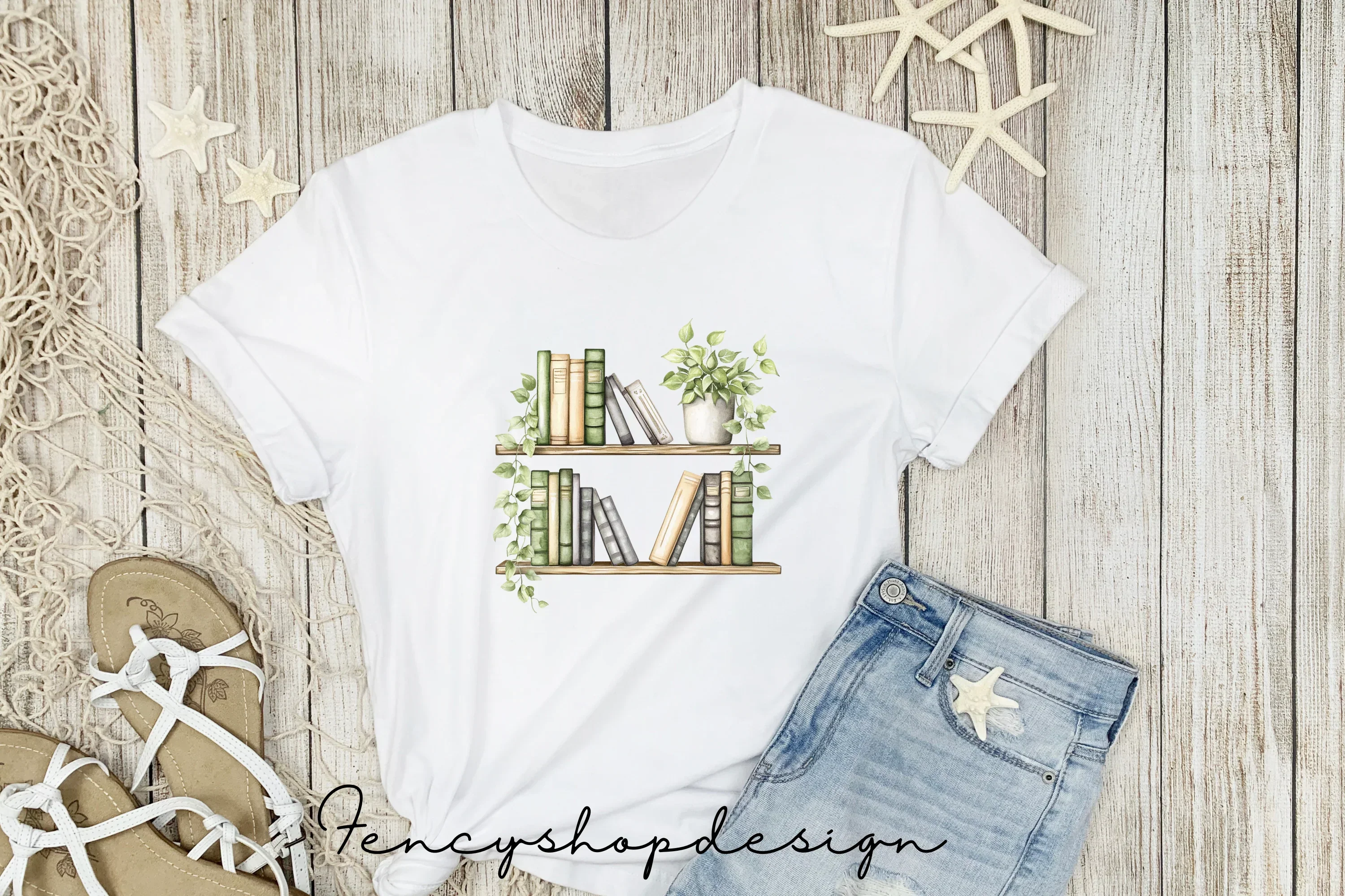 Bookshelf Plant Clipart Bundle - Image 3