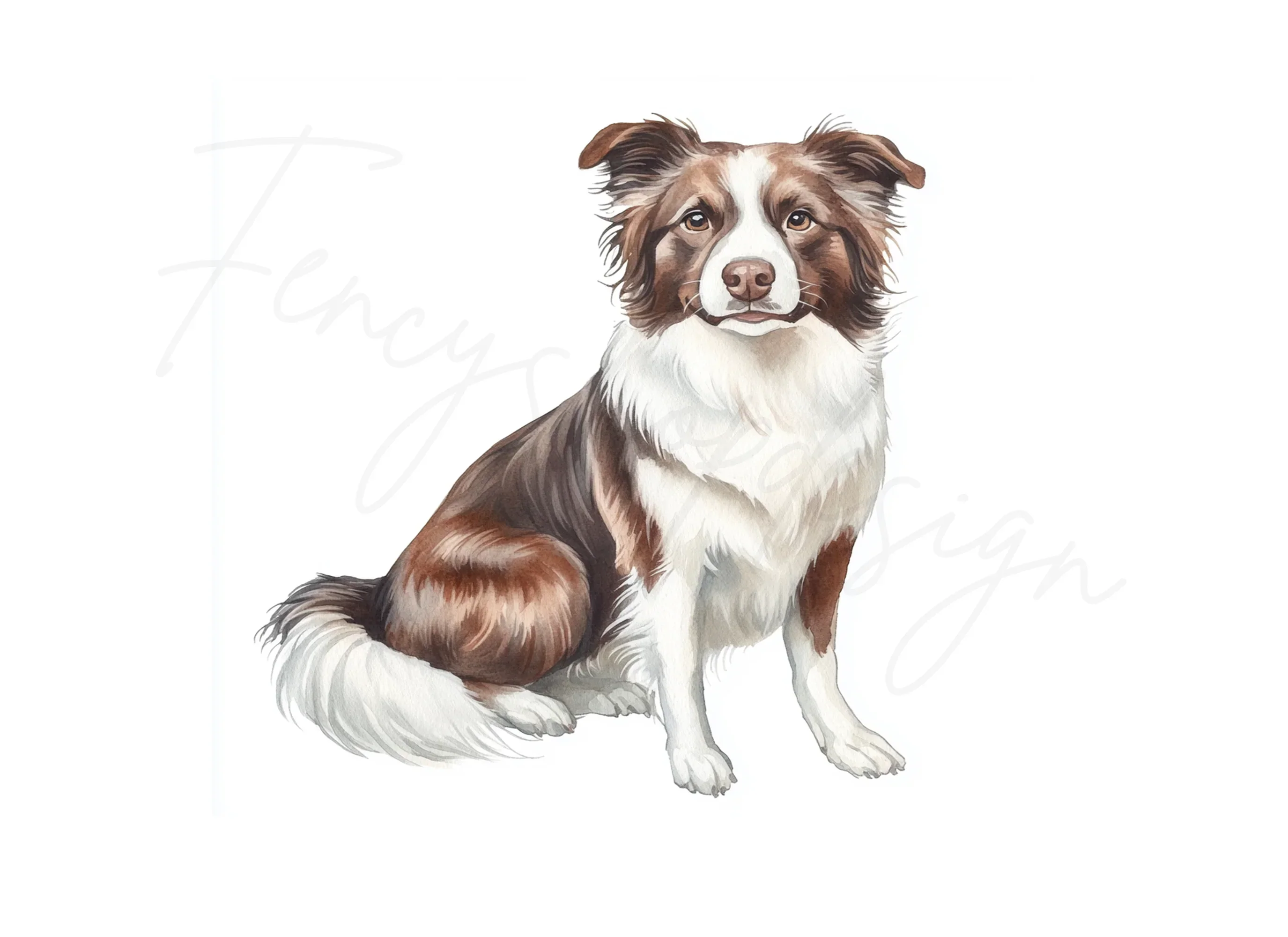 Border Collie Dog Illustration Clipart Bundle - Image 2