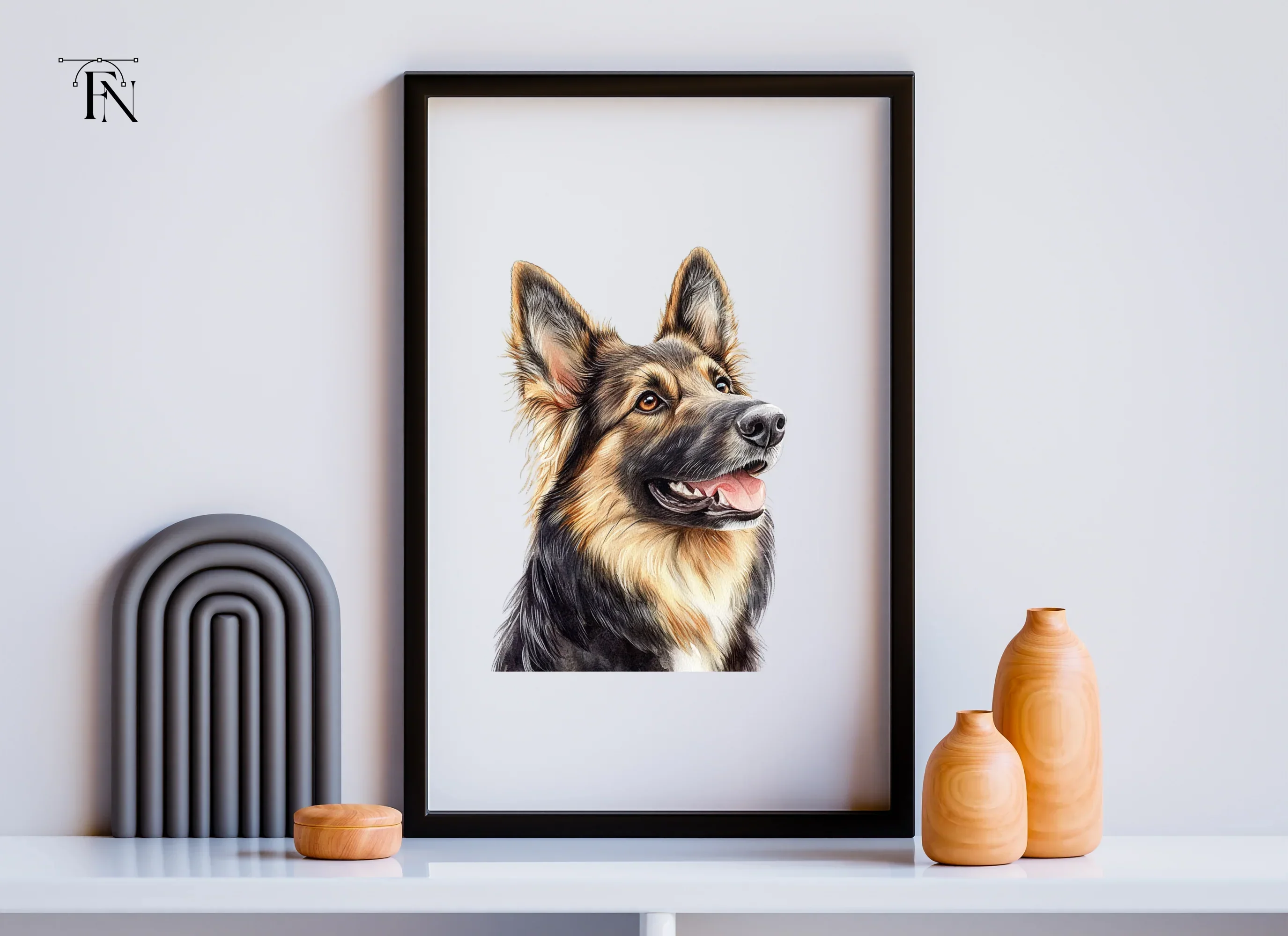 Border Collie German Shepherd Clipart Bundle - Image 6