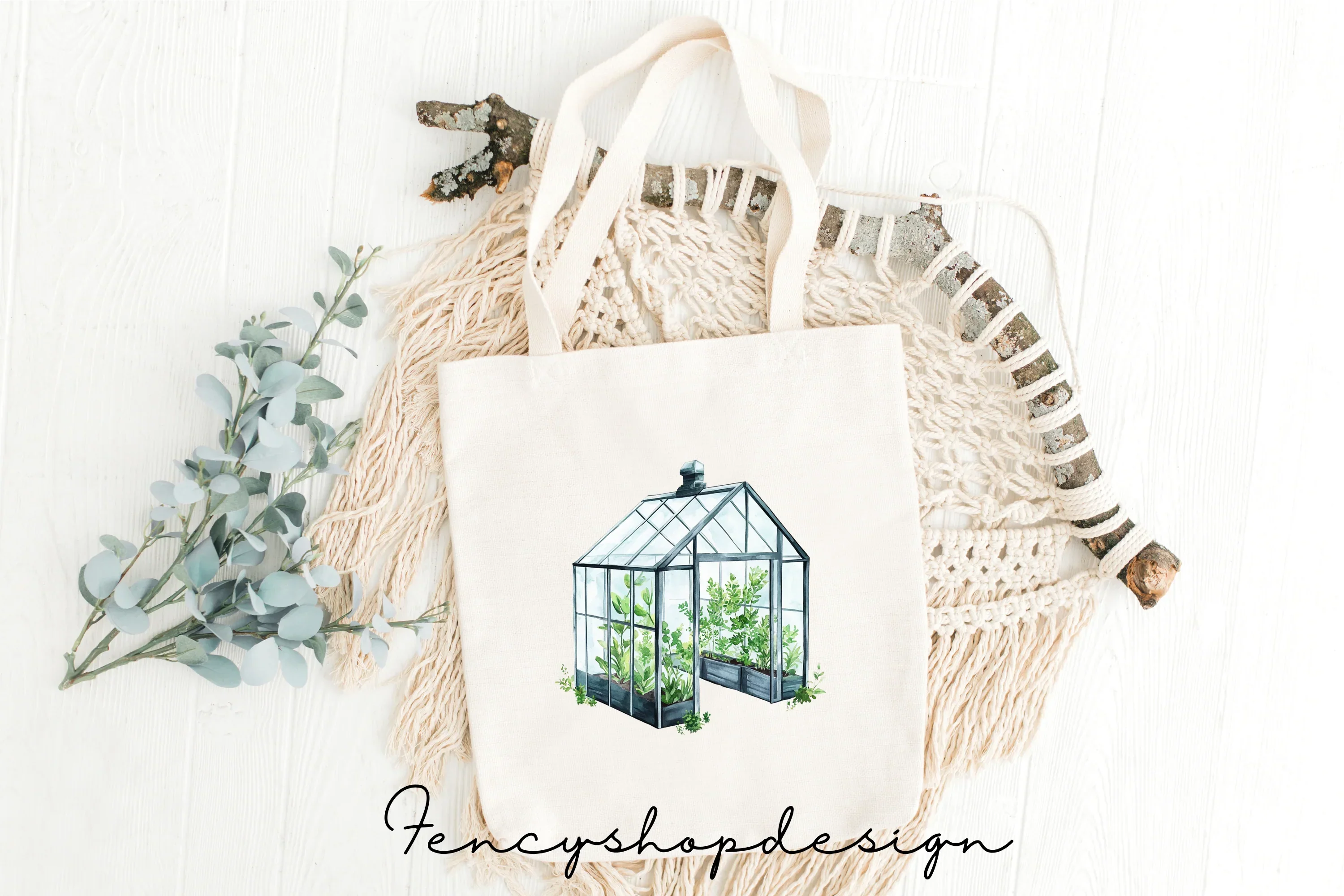 Botanical Greenhouse Clipart Bundle - Image 8