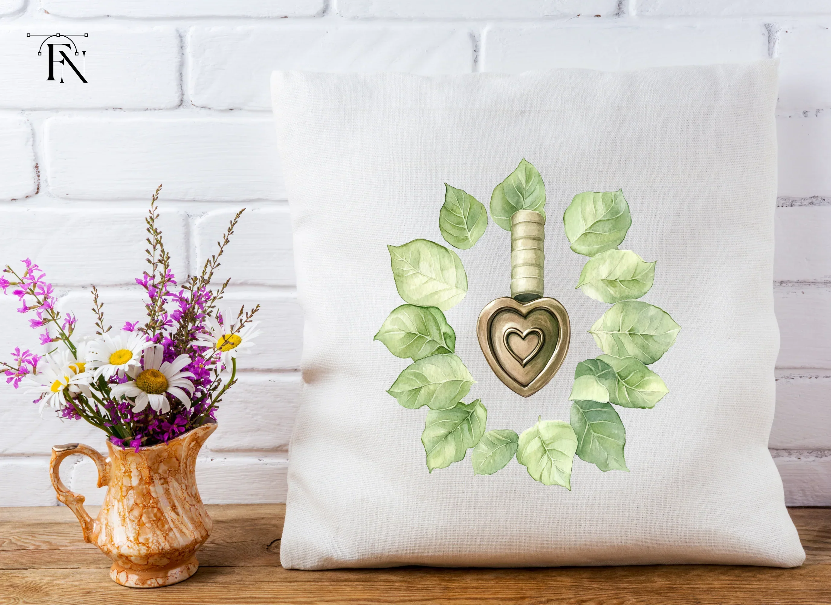 Botanical Heart Wax Seal Clipart Bundle - Image 4