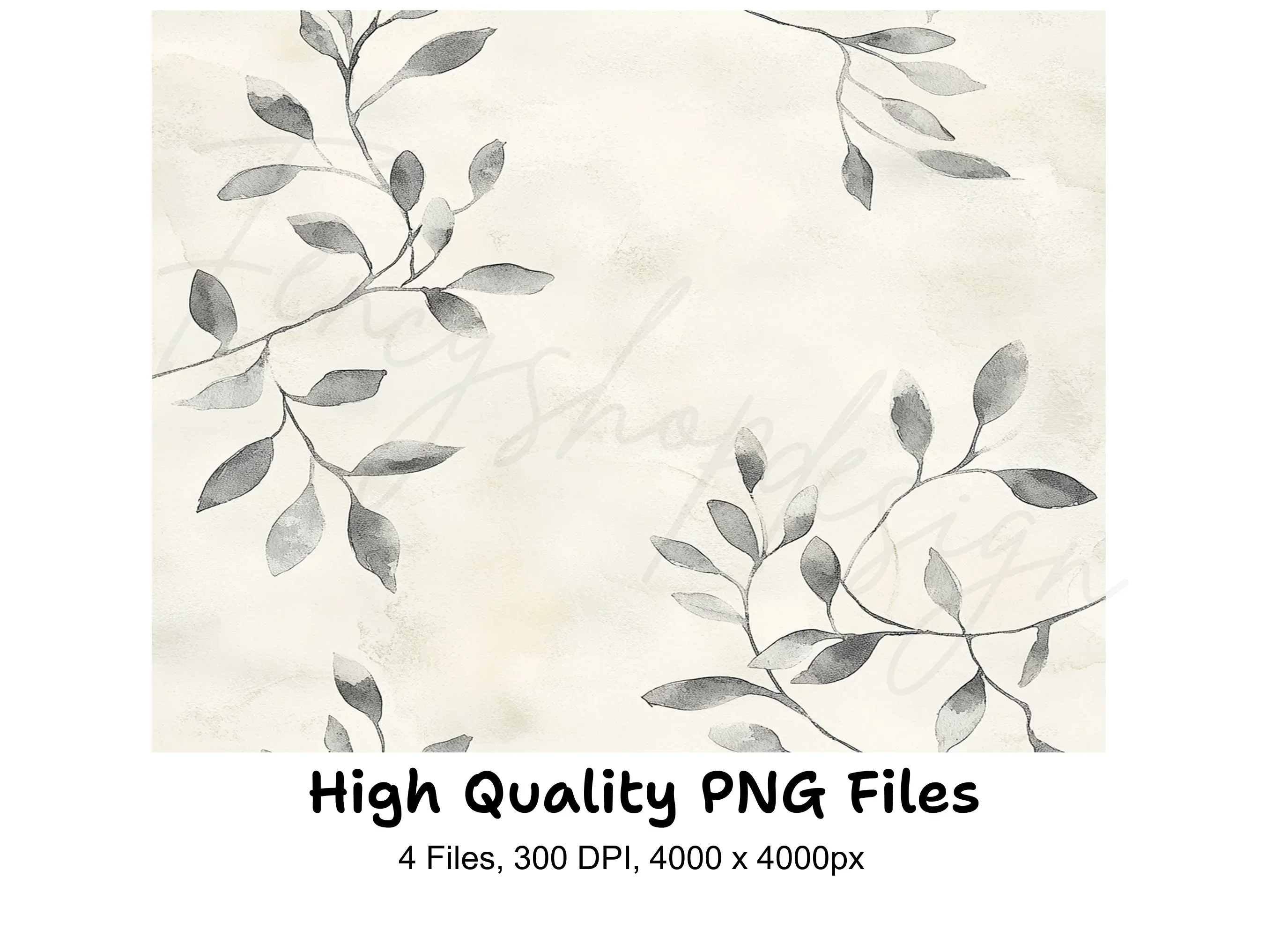 Botanical Seamless Pattern Clipart Bundle