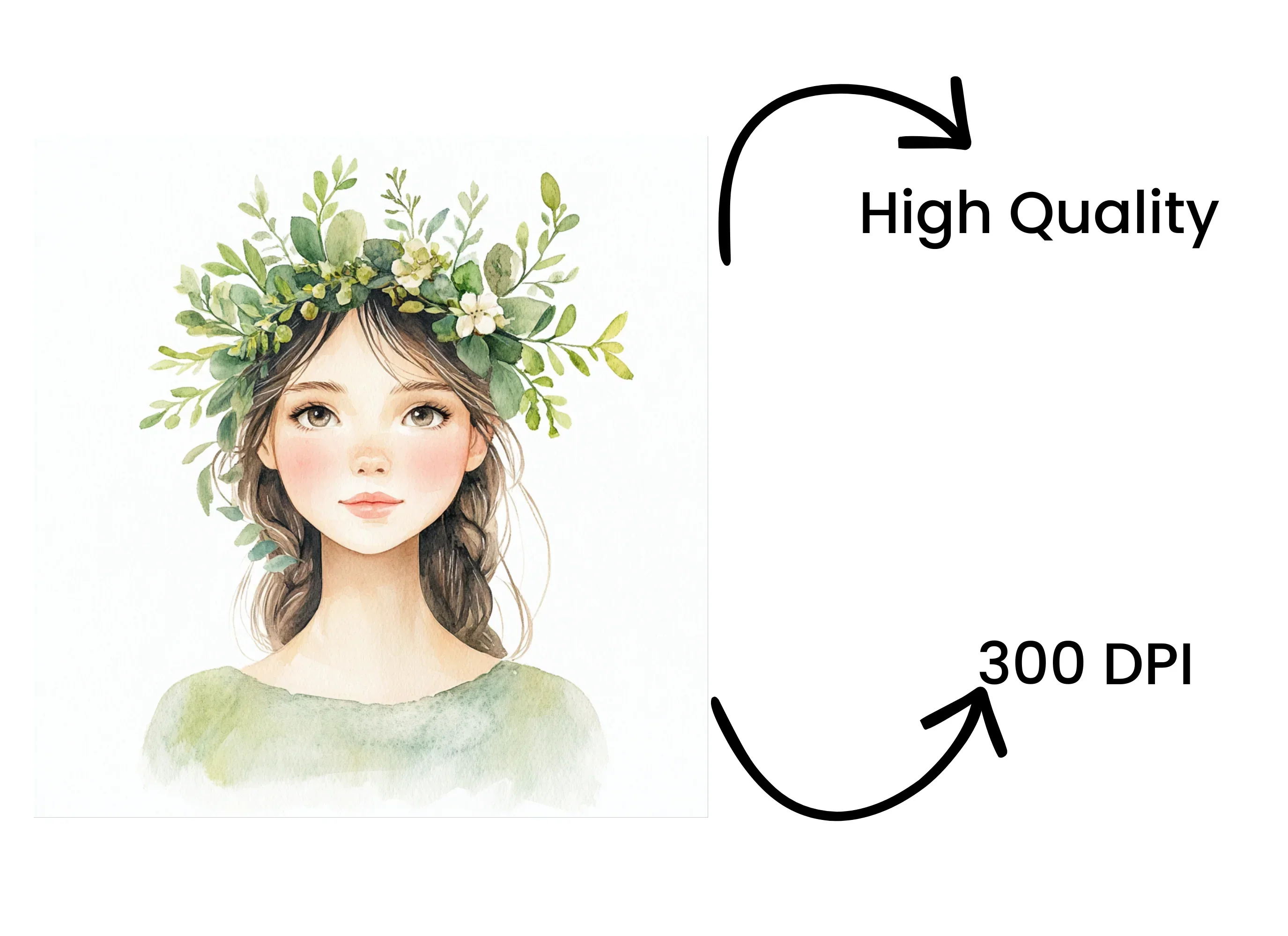Botanical Women Clipart Bundle - Image 4