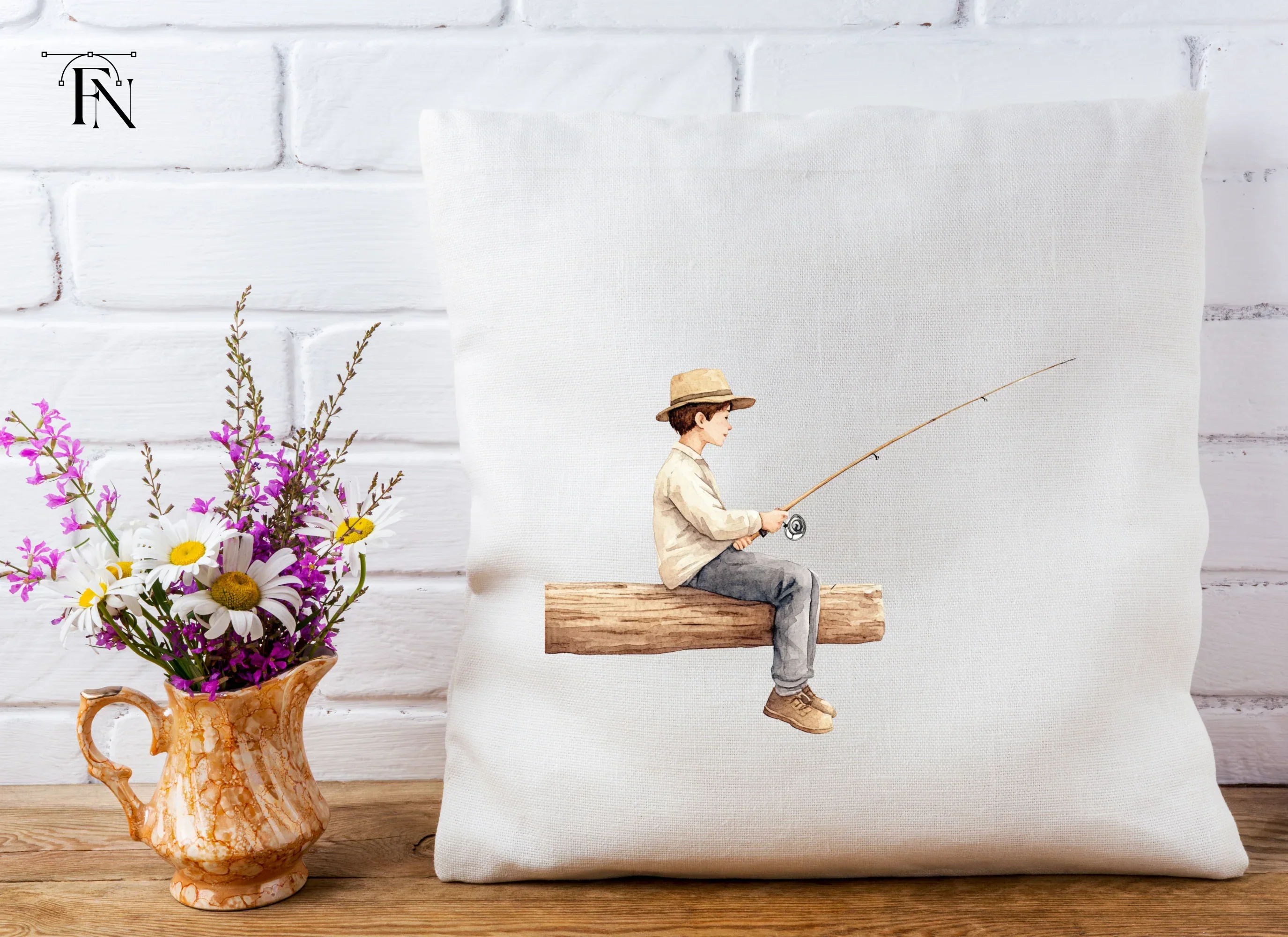 Boy Fishing Clipart Bundle - Image 5