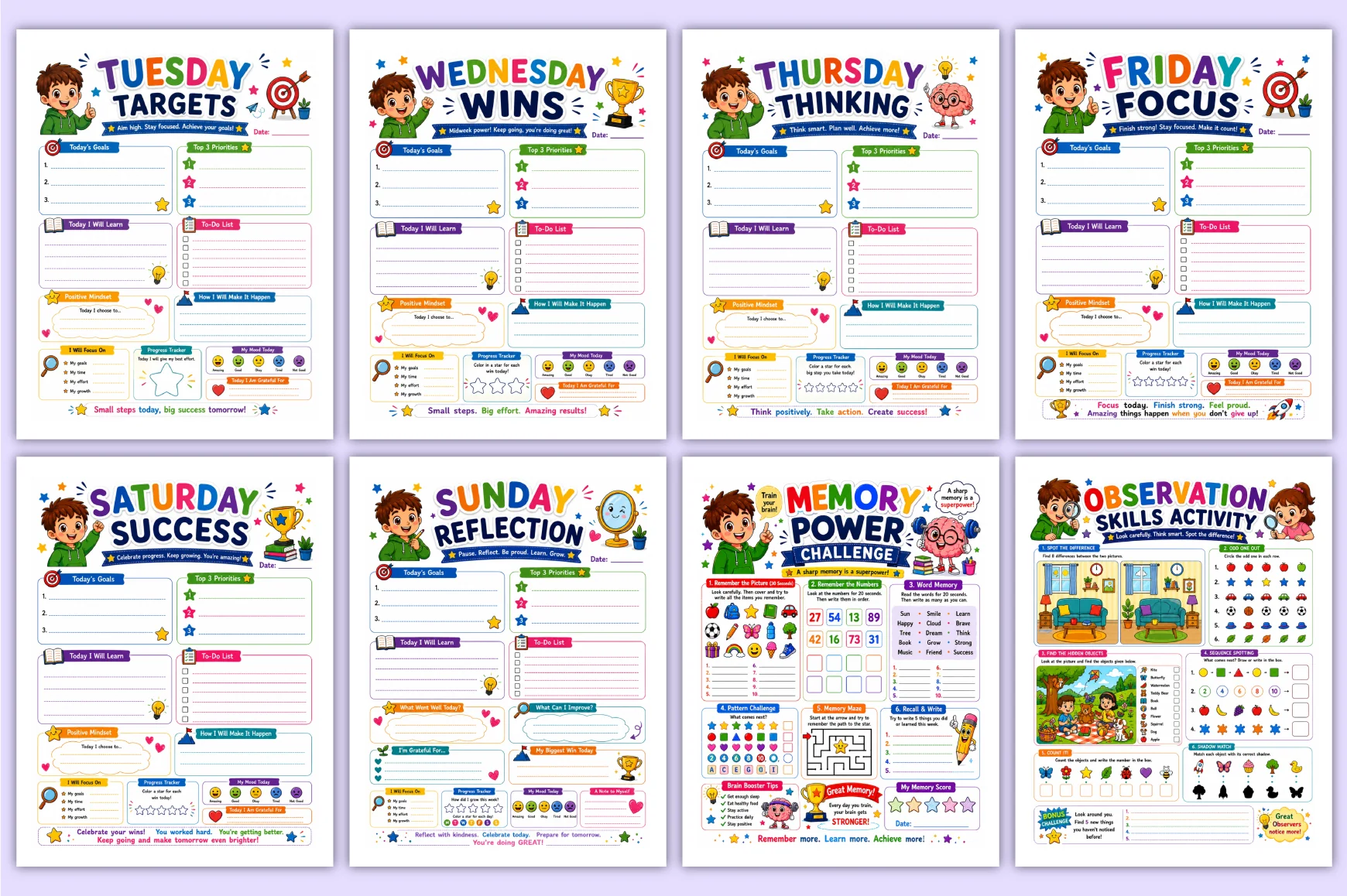 Brain Boost For Kids Planner - Image 3