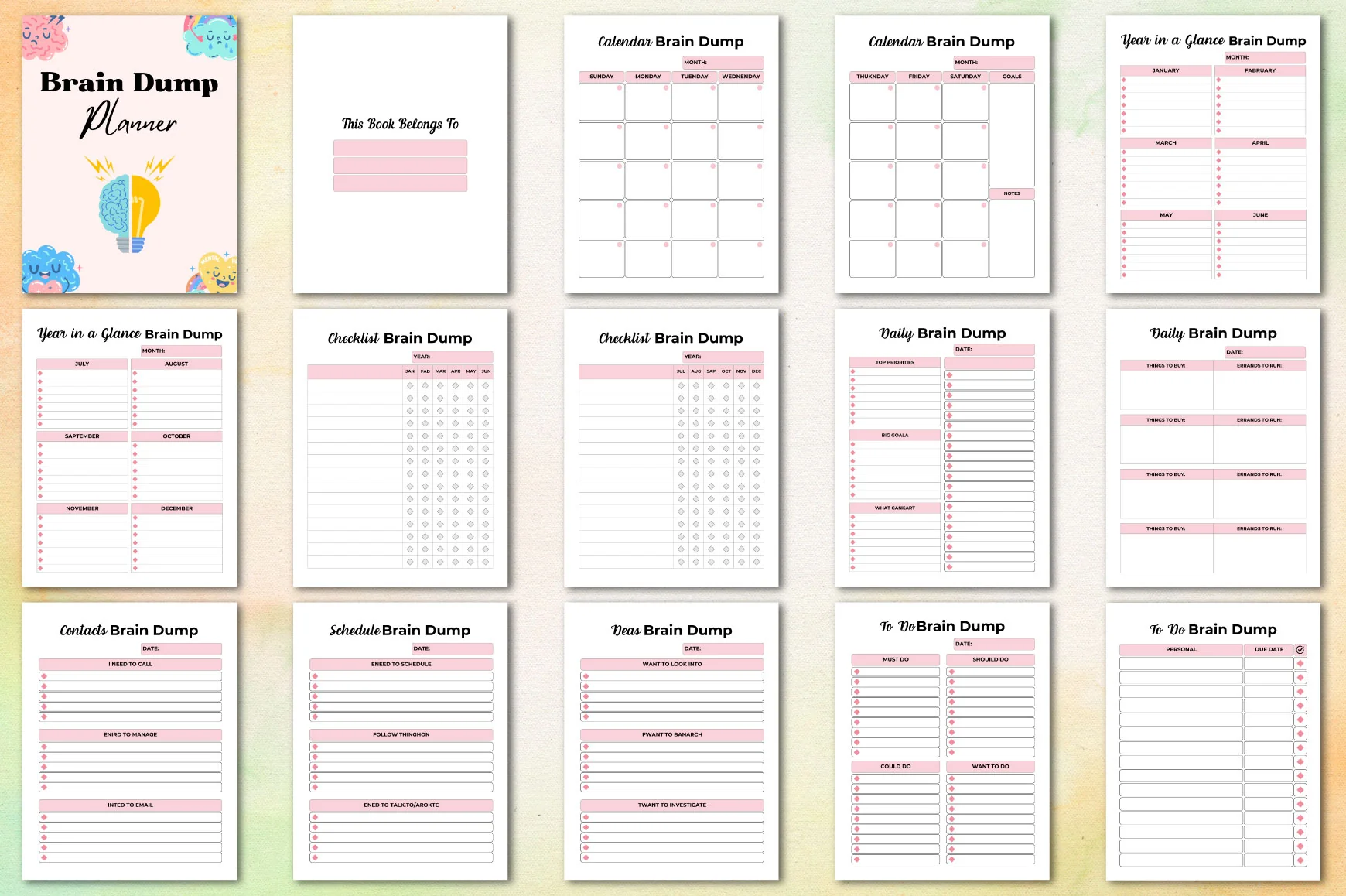 Brain Dump Planner for Effective Organization - Image 2