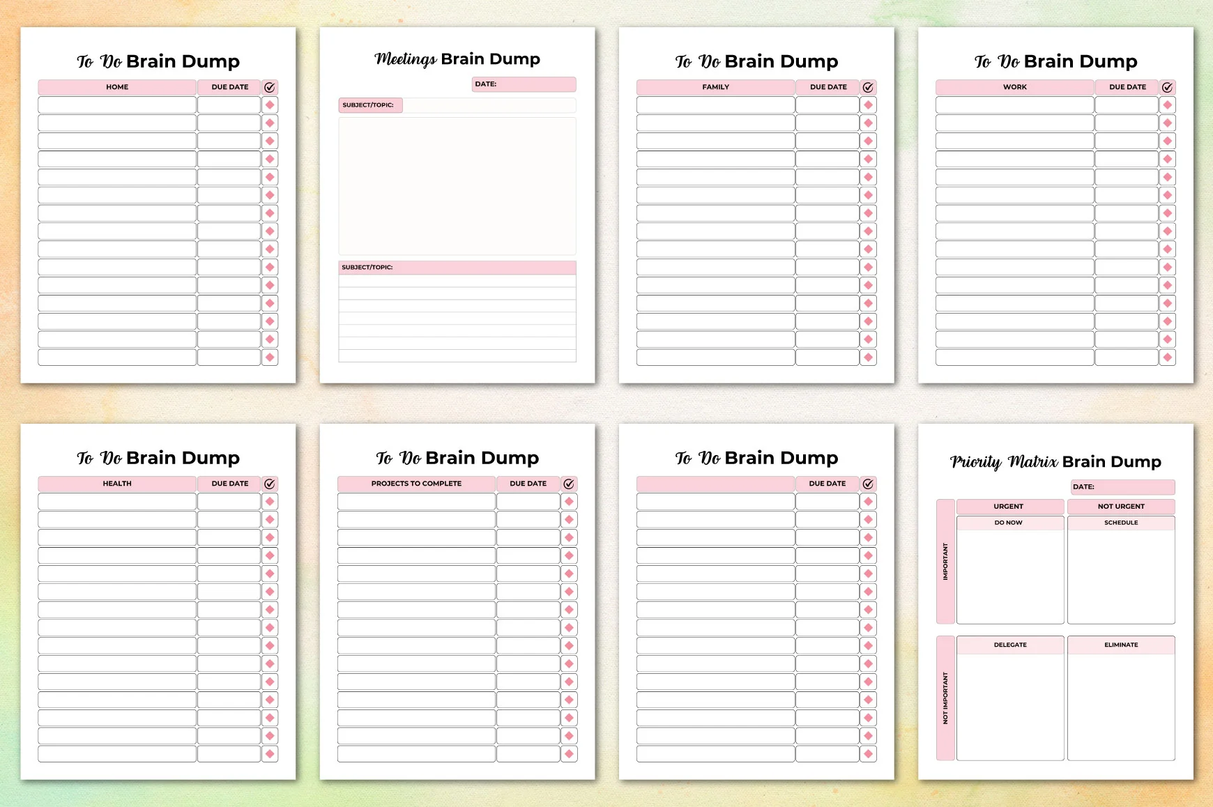 Brain Dump Planner for Effective Organization - Image 3