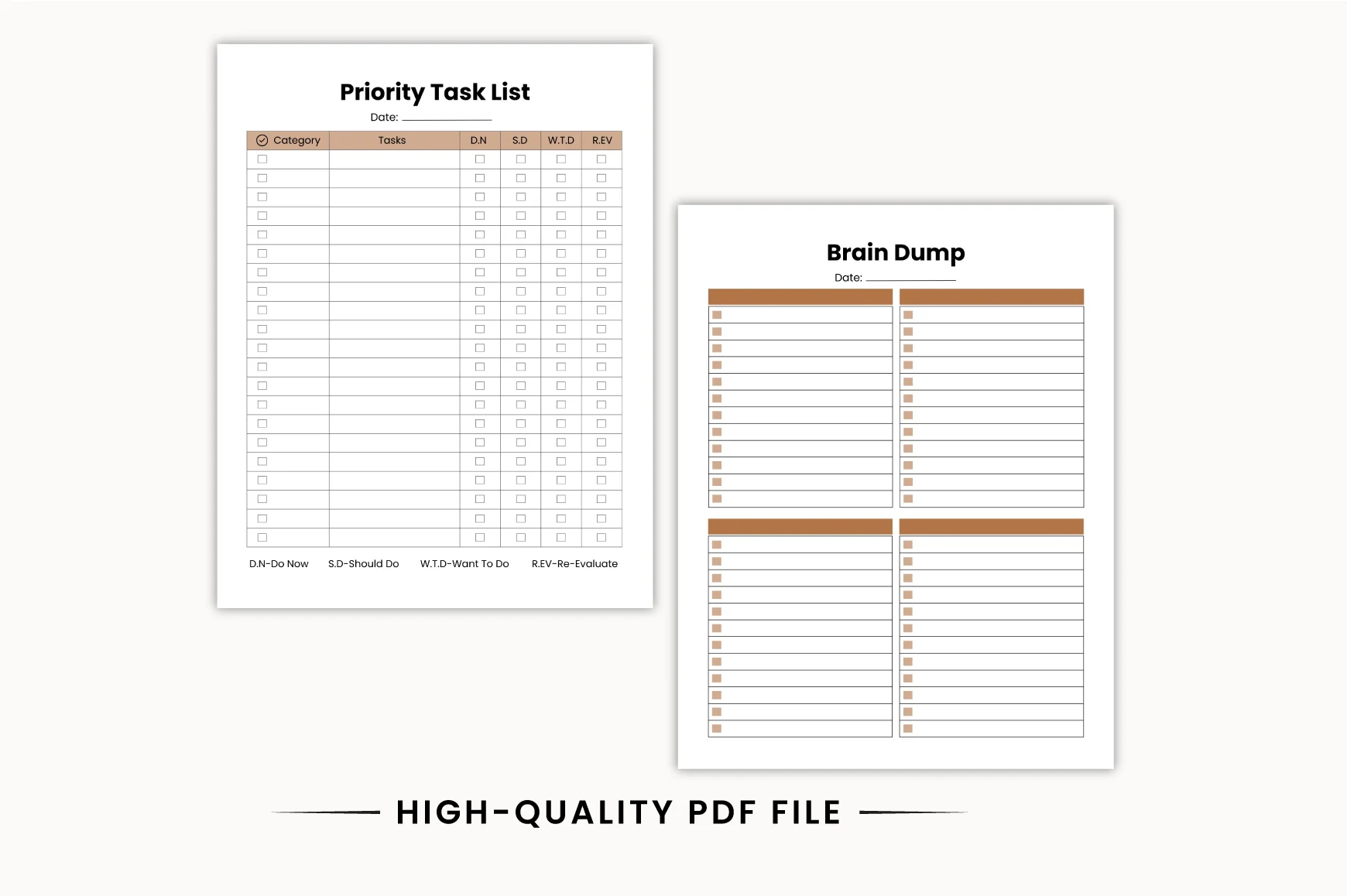 Brain Dump Productivity Planner - Image 3