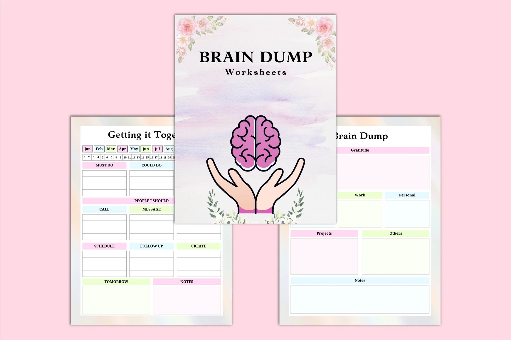 Brain Dump Worksheets Planner - Image 2