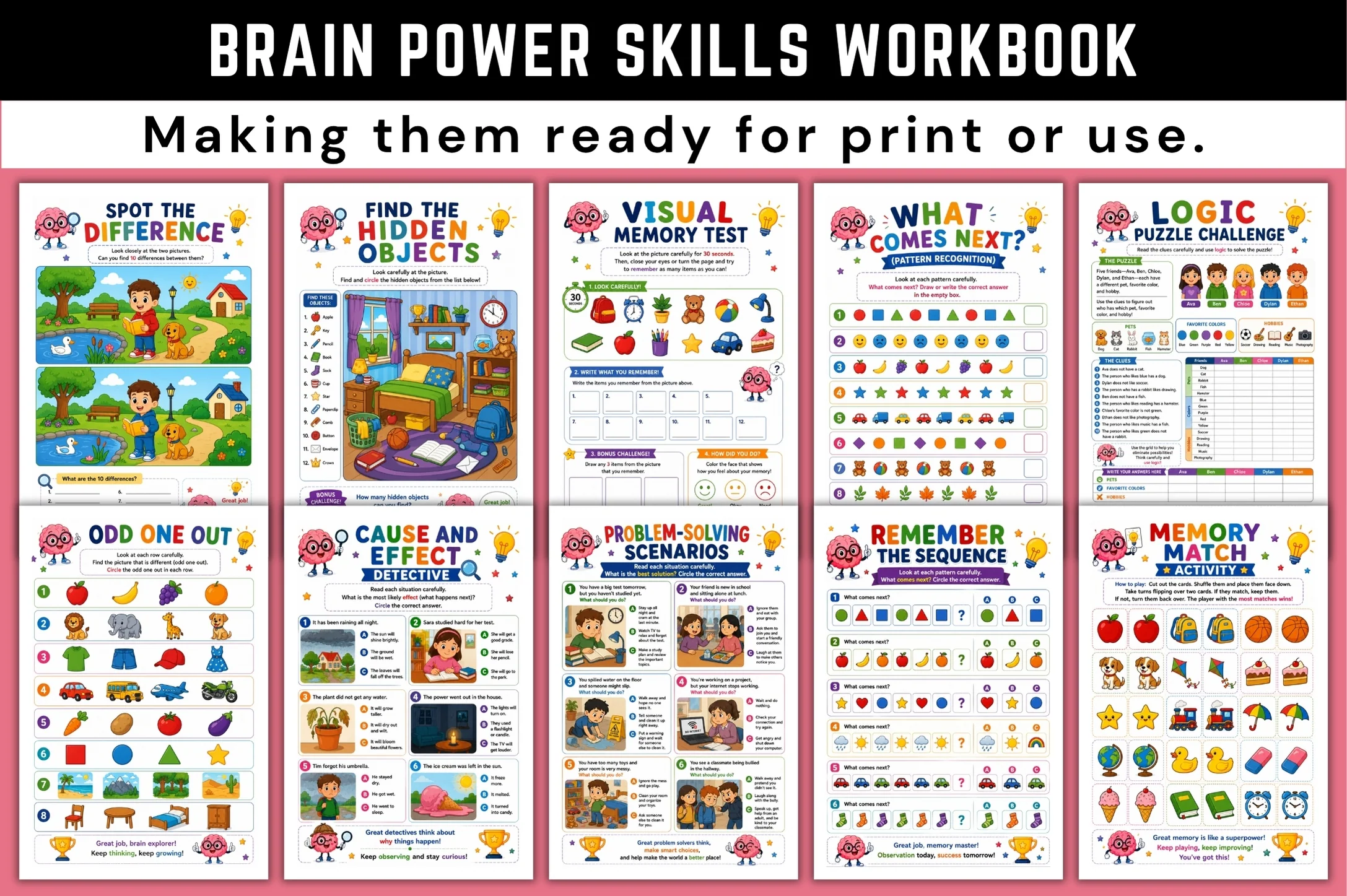 Brain Power Skills Workbook - Image 2