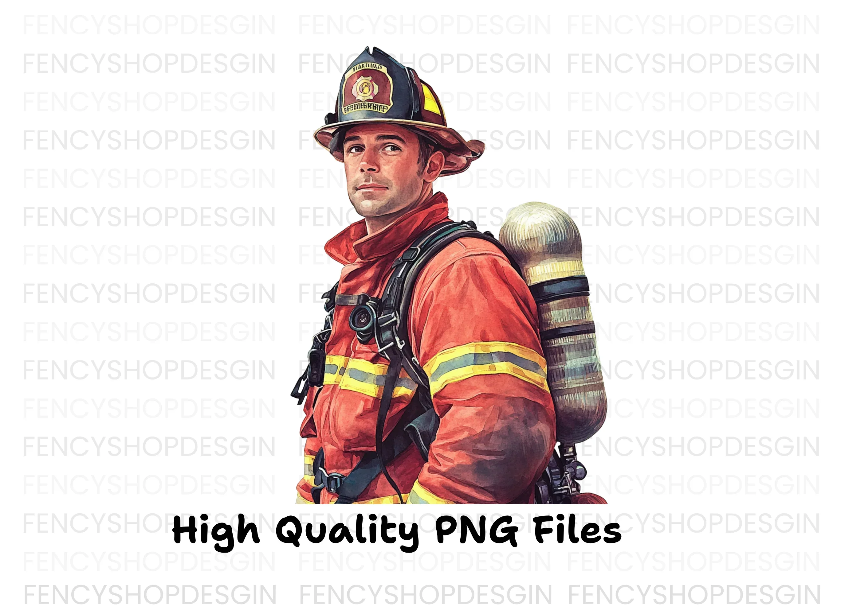 Brave Firefighter Clipart Bundle - Image 2