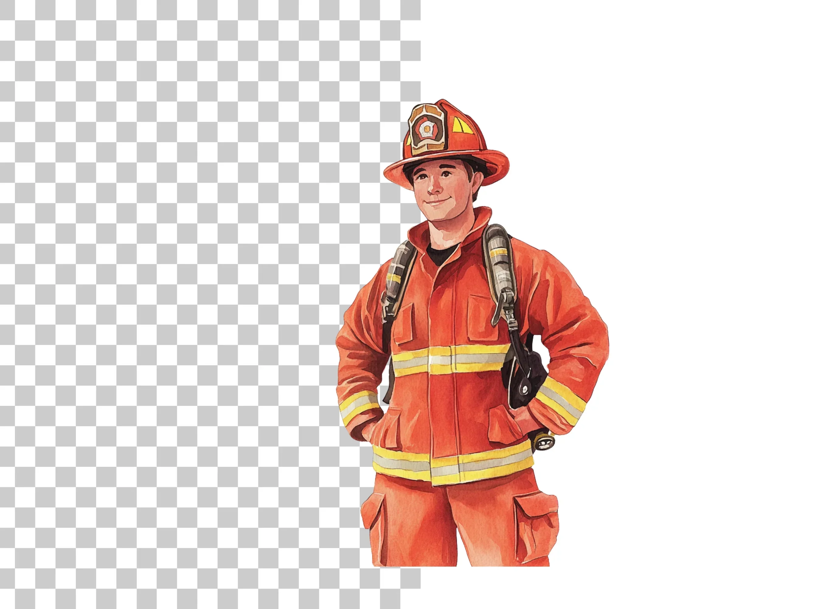 Brave Firefighter Clipart Bundle - Image 3