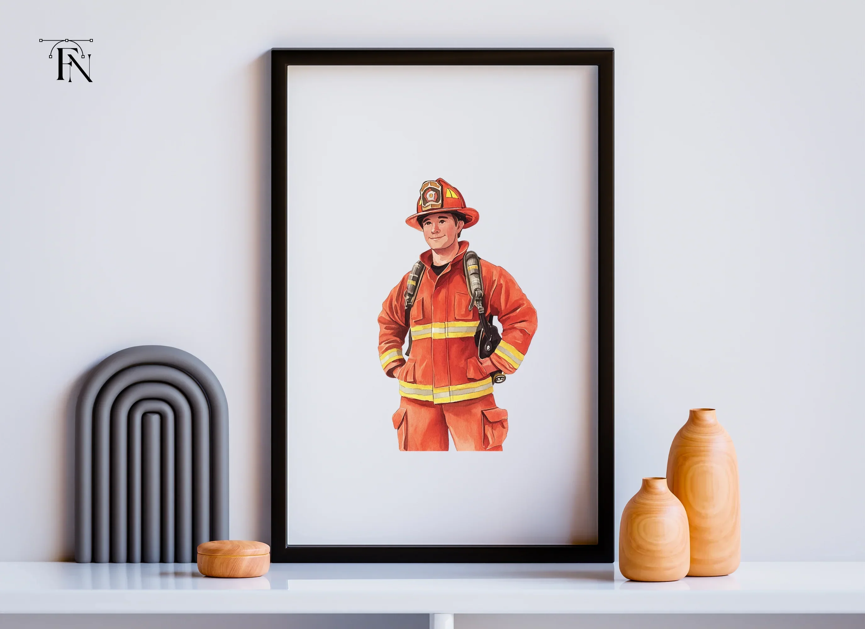 Brave Firefighter Clipart Bundle - Image 5