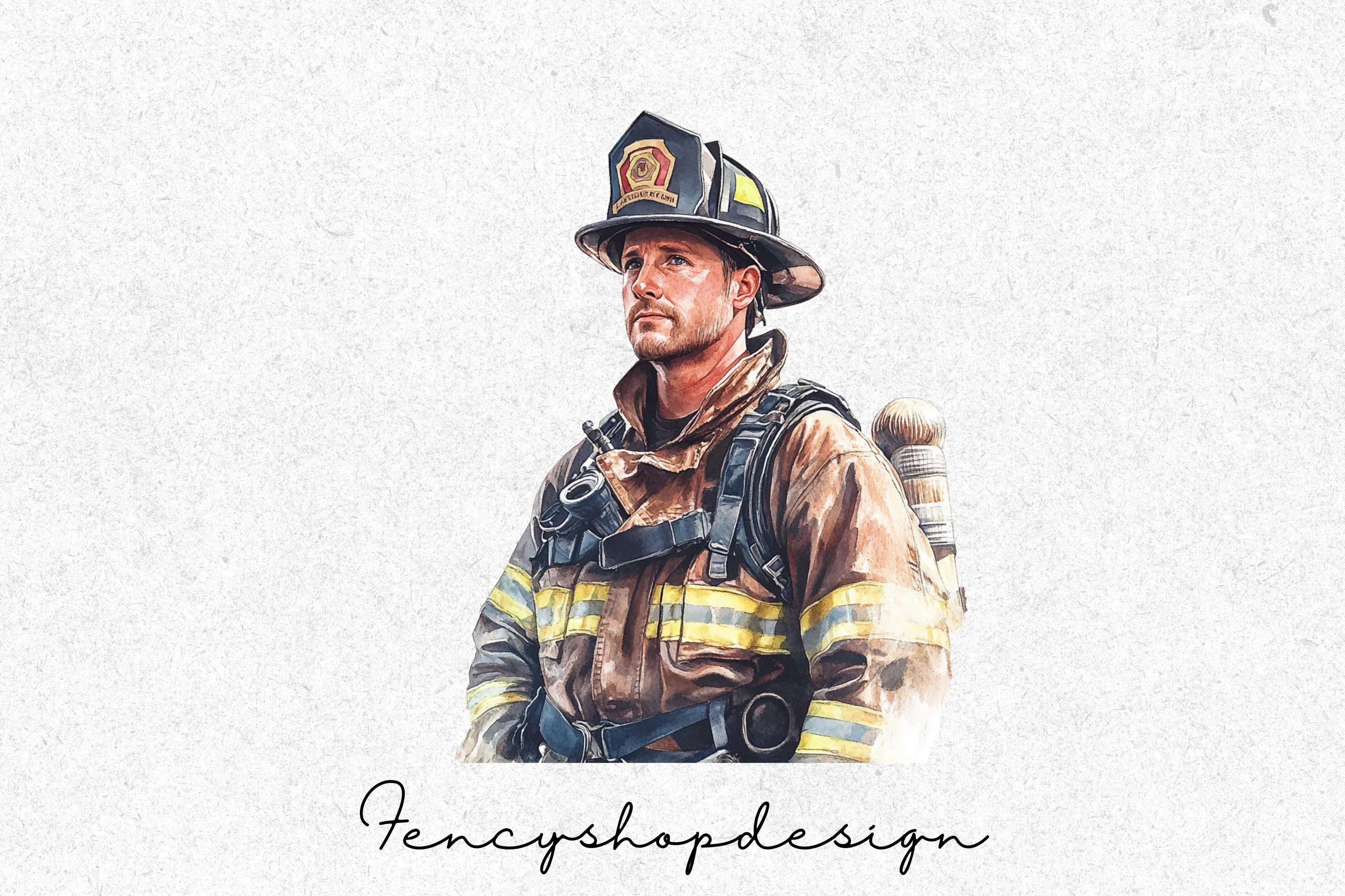 Brave Firefighter Clipart Bundle - Image 6