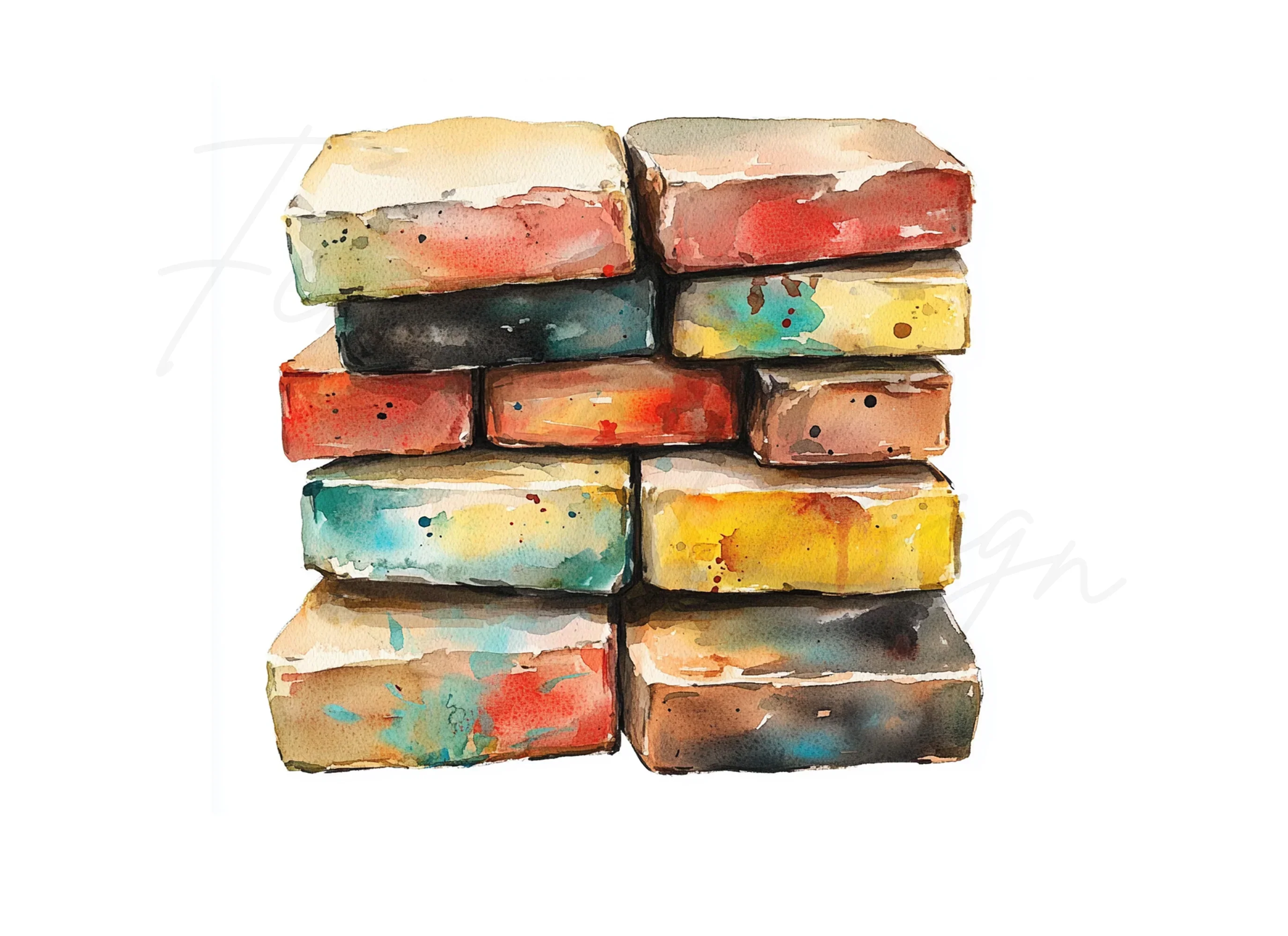 Bricks Clipart Bundle - Image 2