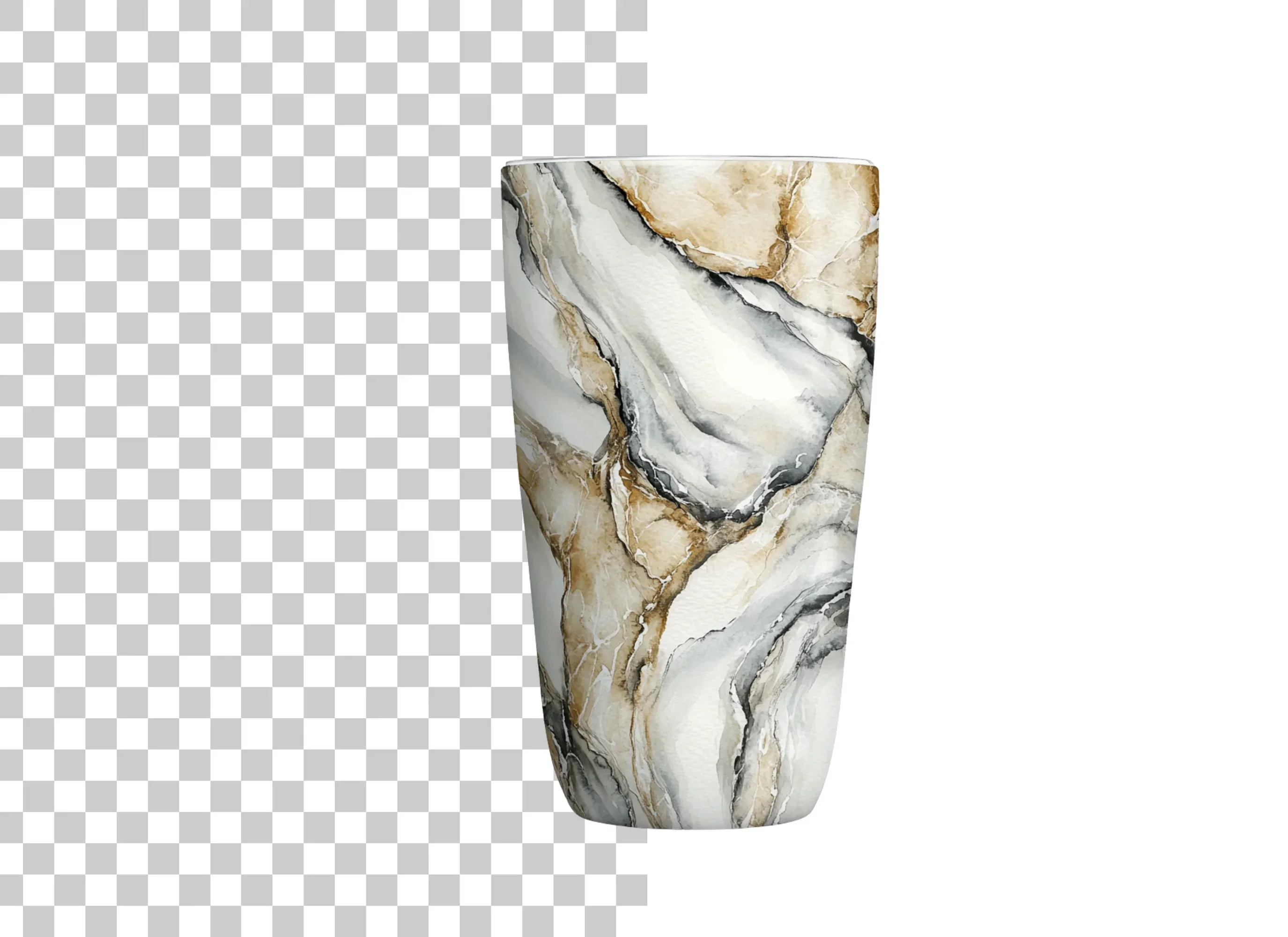 Brown Marble Tumbler Clipart Bundle - Image 6
