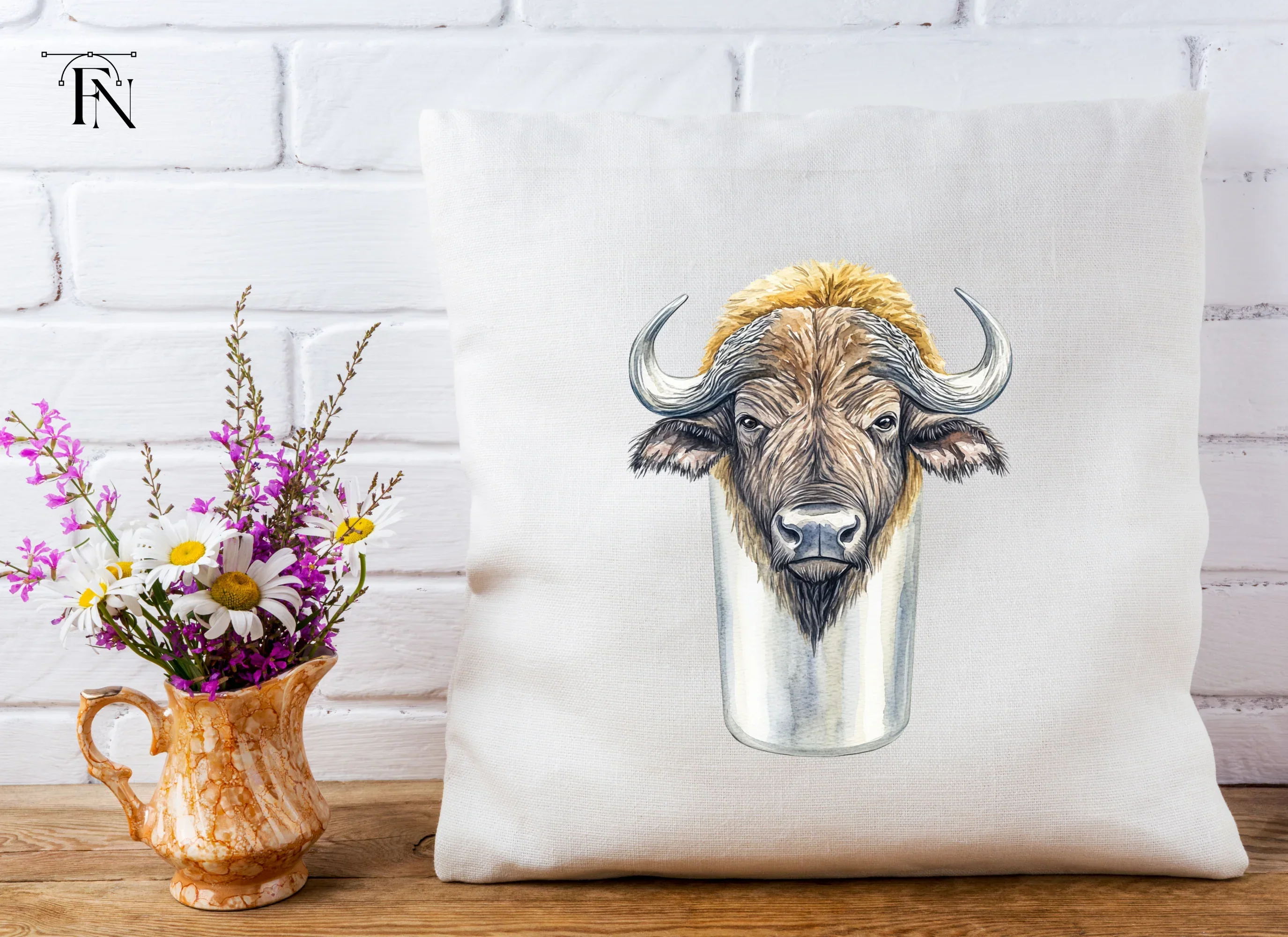 Buffalo Head Clipart Bundle - Image 5