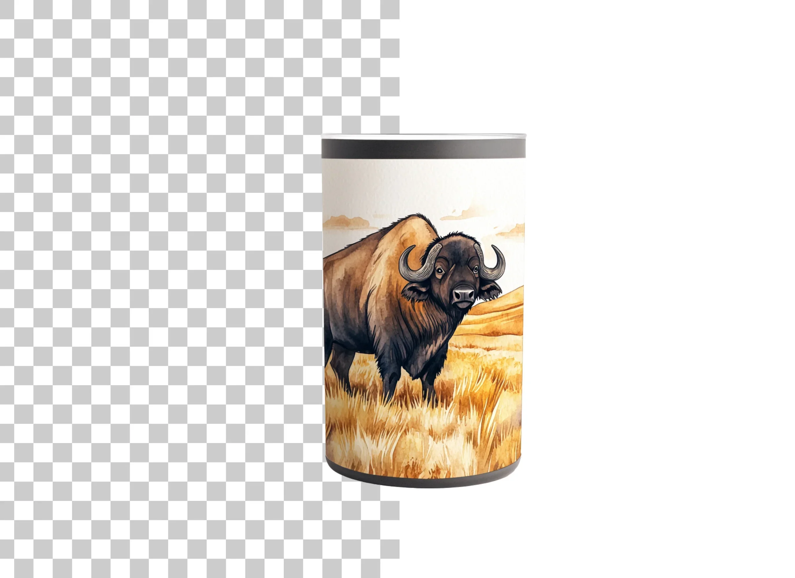 Buffalo in Grassy Field Clipart Bundle - Image 6