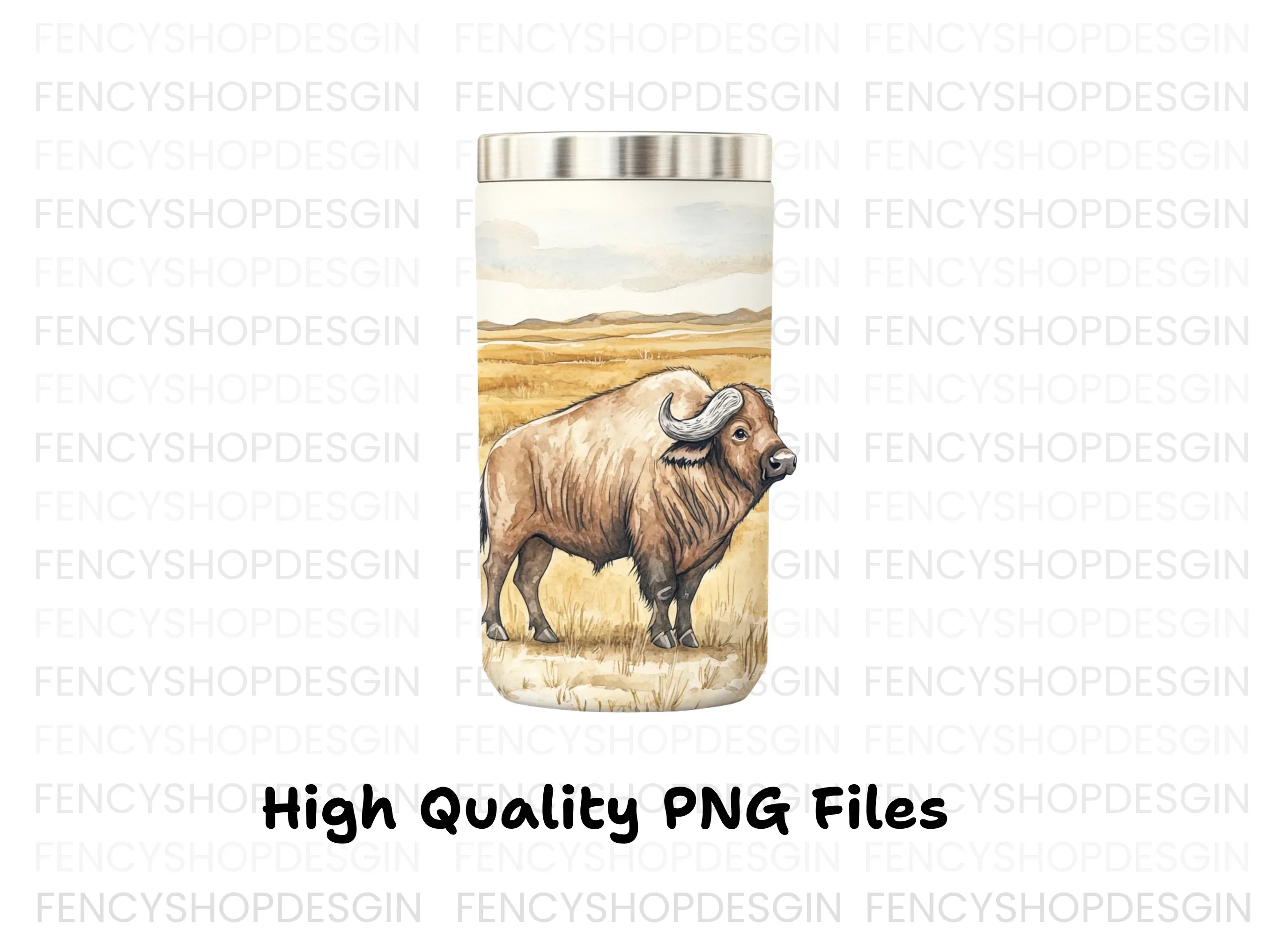 Buffalo Tumbler Clipart Bundle - Image 3