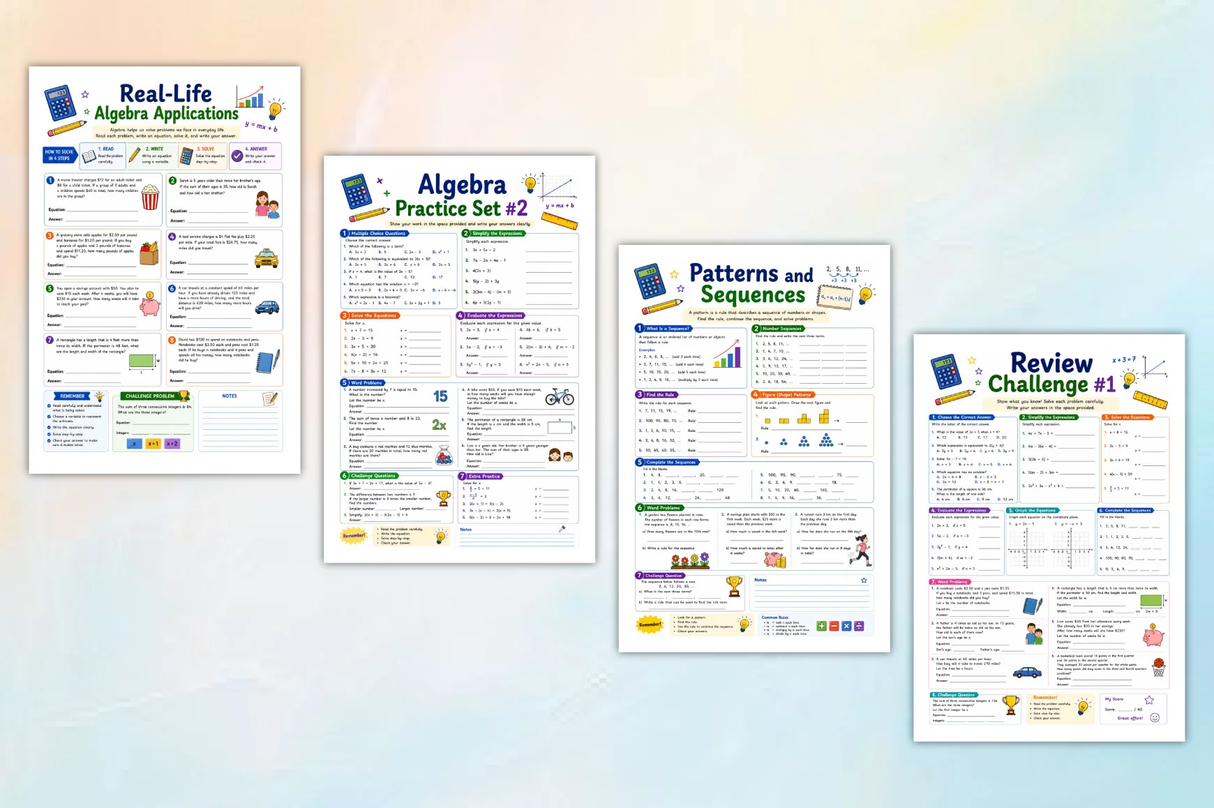 Build Strong Algebra Skills Workbook - Image 3