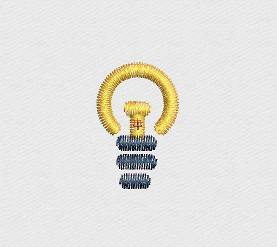 Bulb Embroidery Design