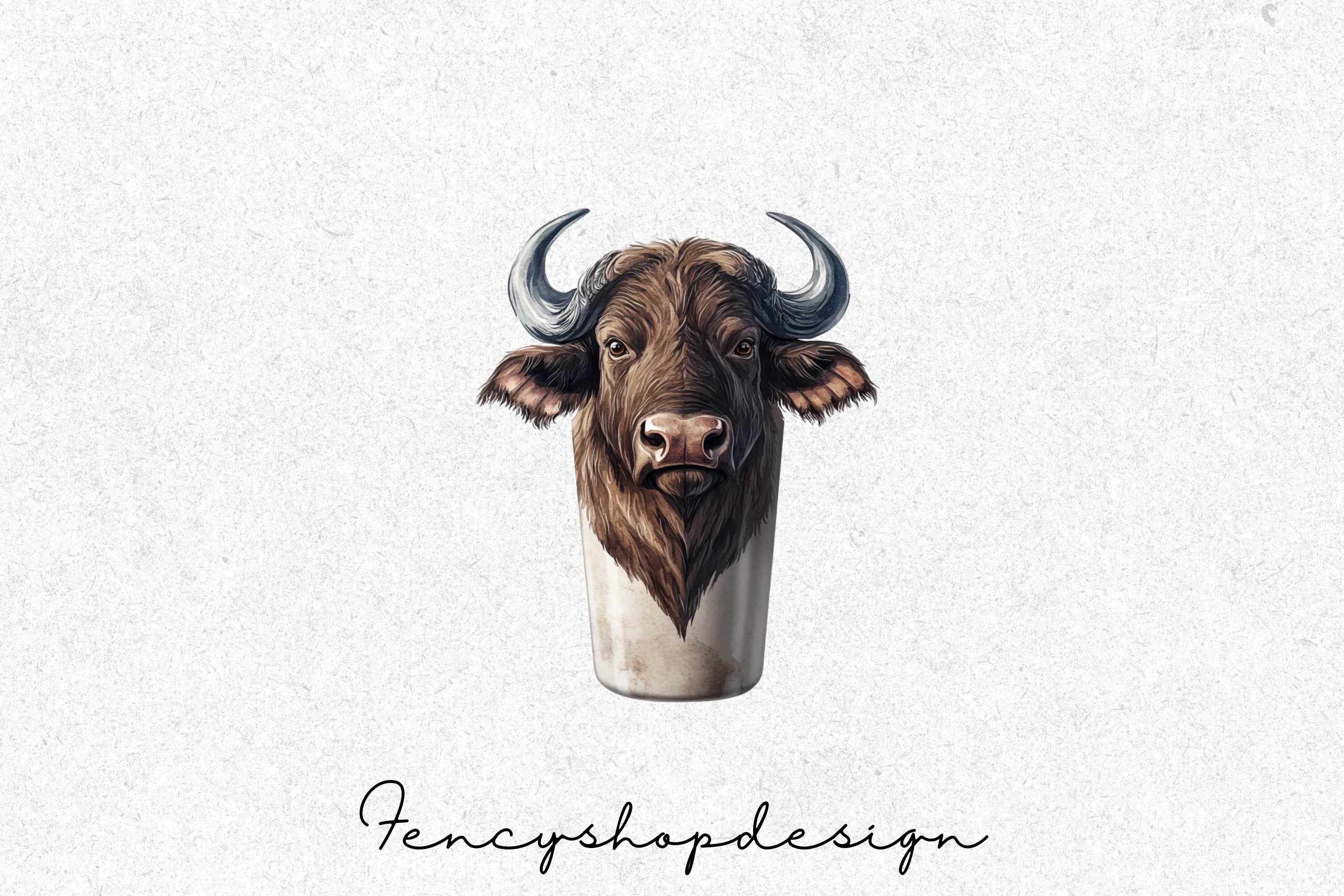 Bull Head Clipart Bundle - Image 4