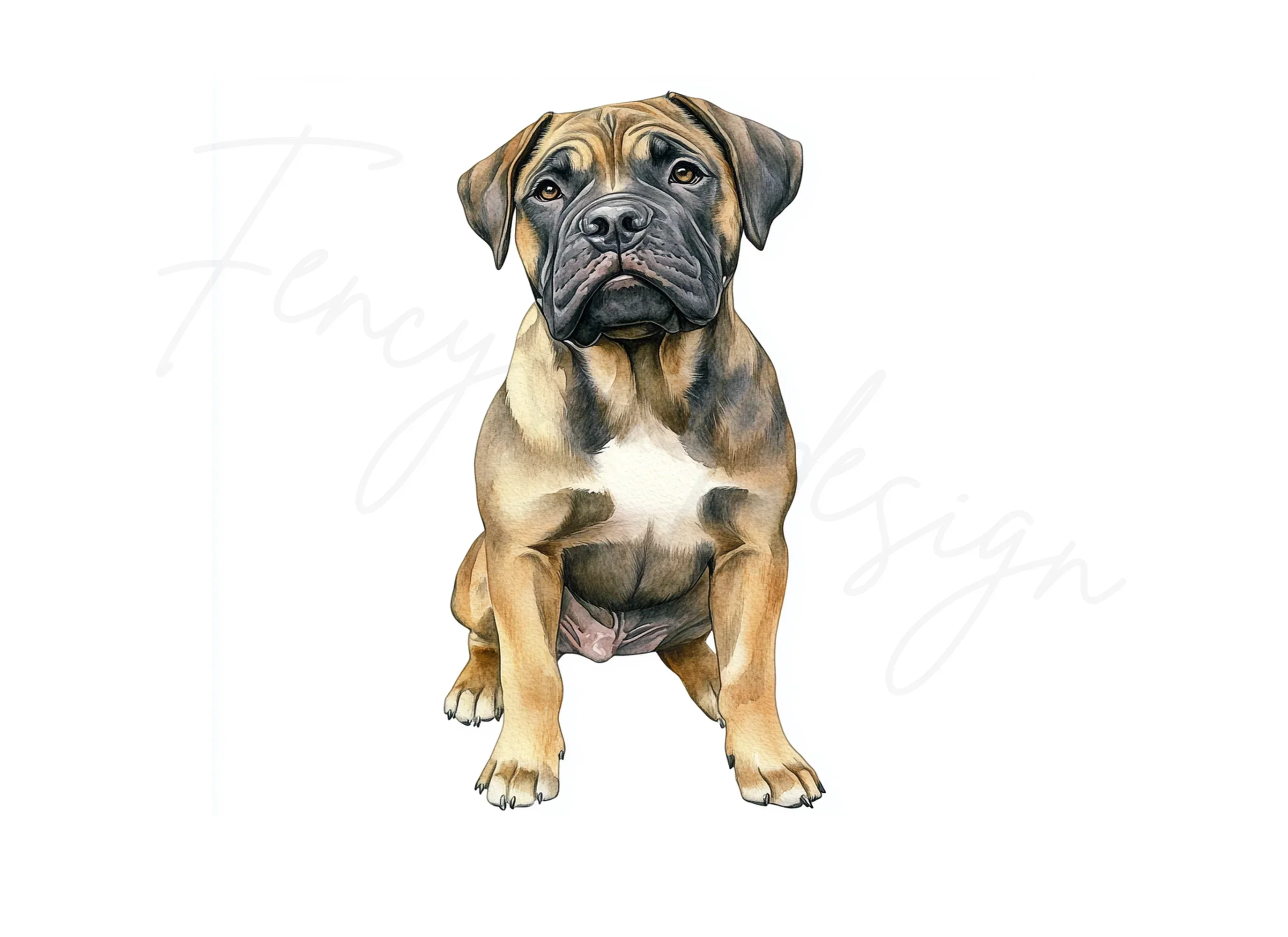 Bullmastiff Dog Clipart Bundle - Image 2