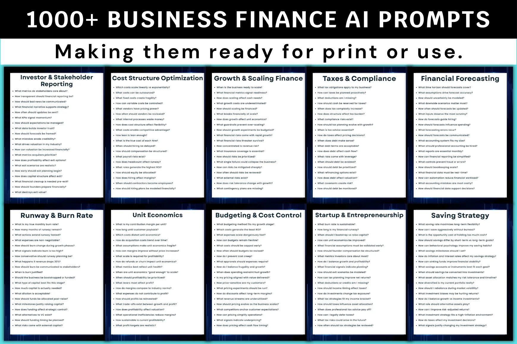 Business Finance AI Prompts - Image 2