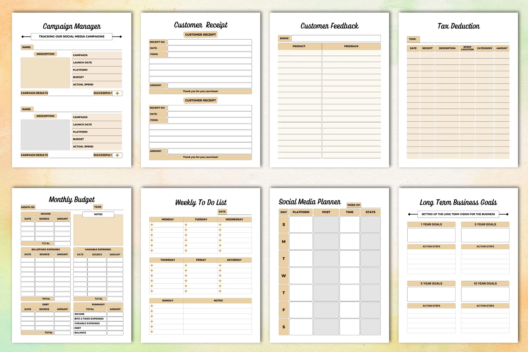 Business Planner Template - Image 3