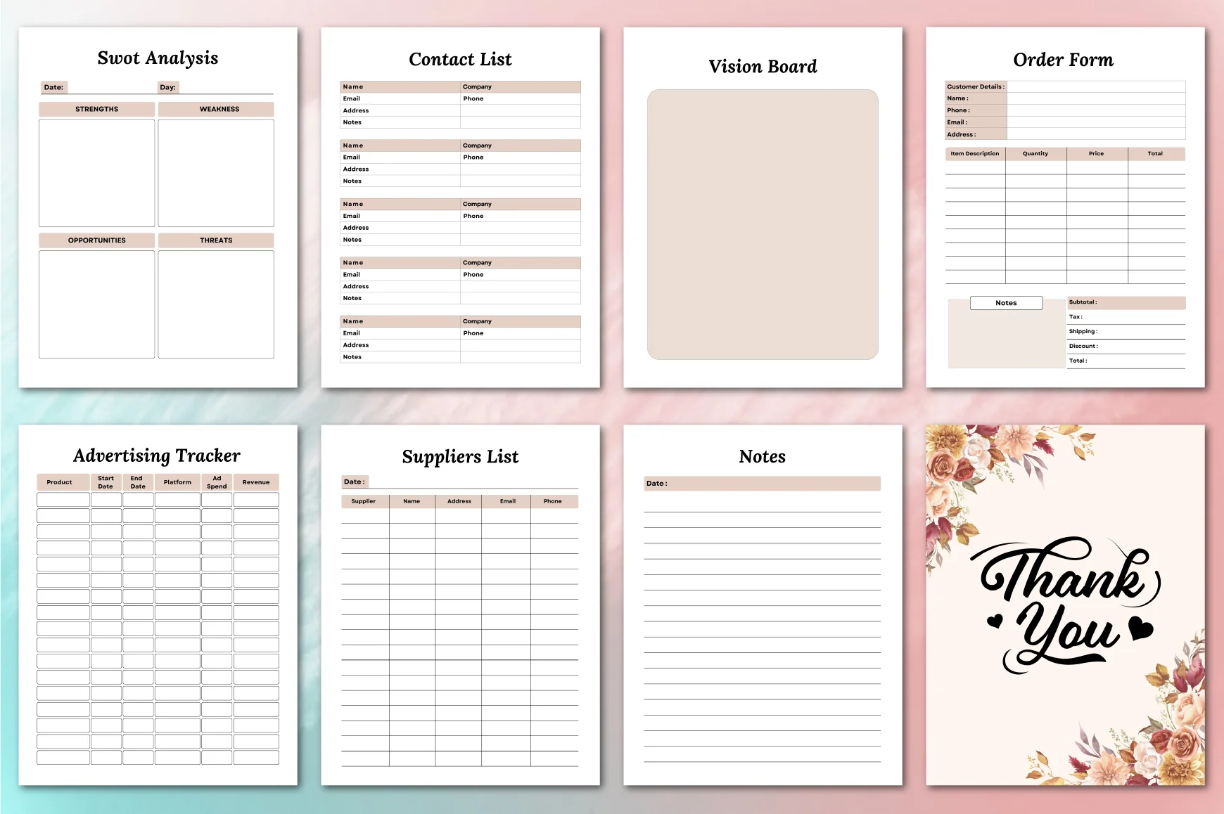 Business Planner Template - Image 5