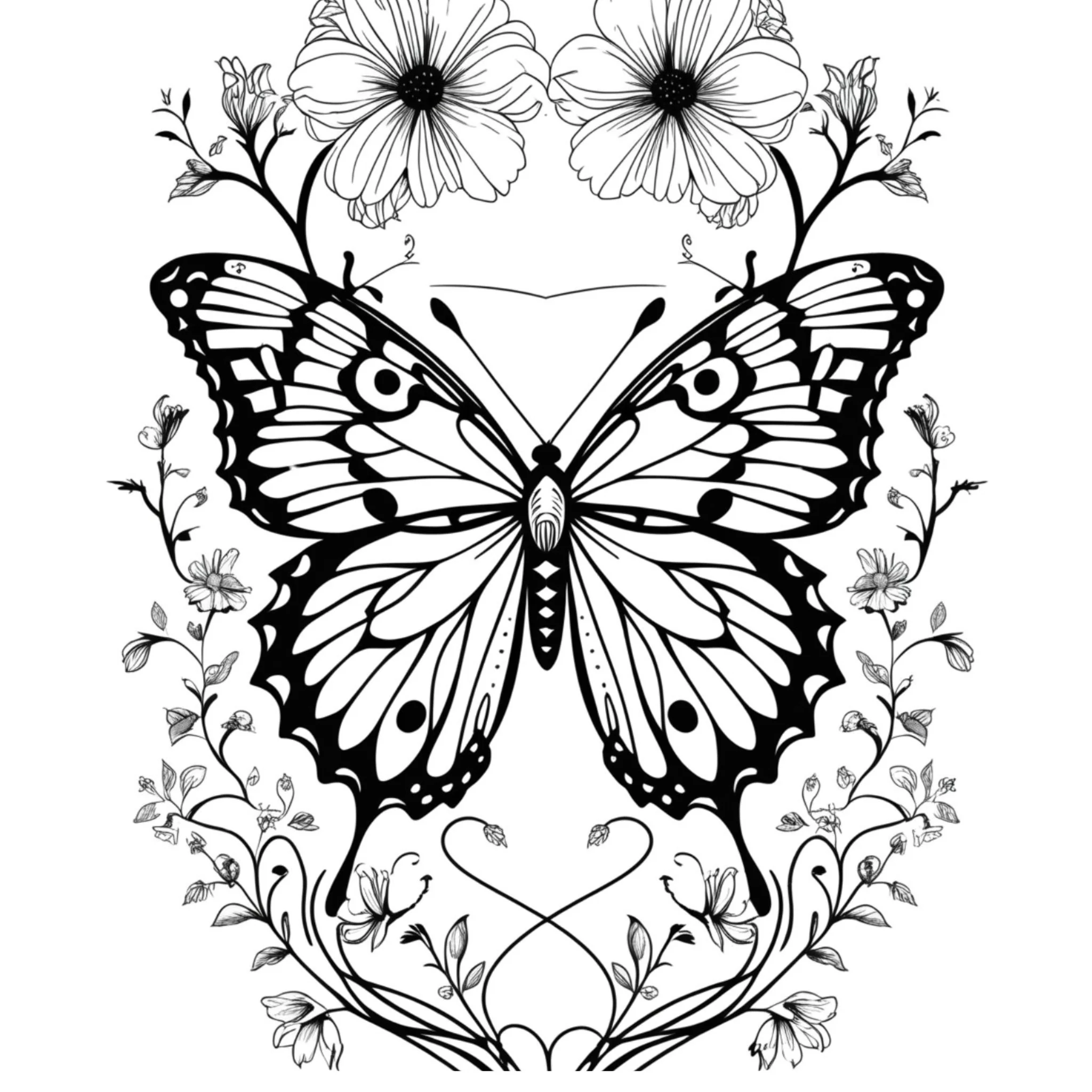 Butterfly Coloring Pages - Image 3
