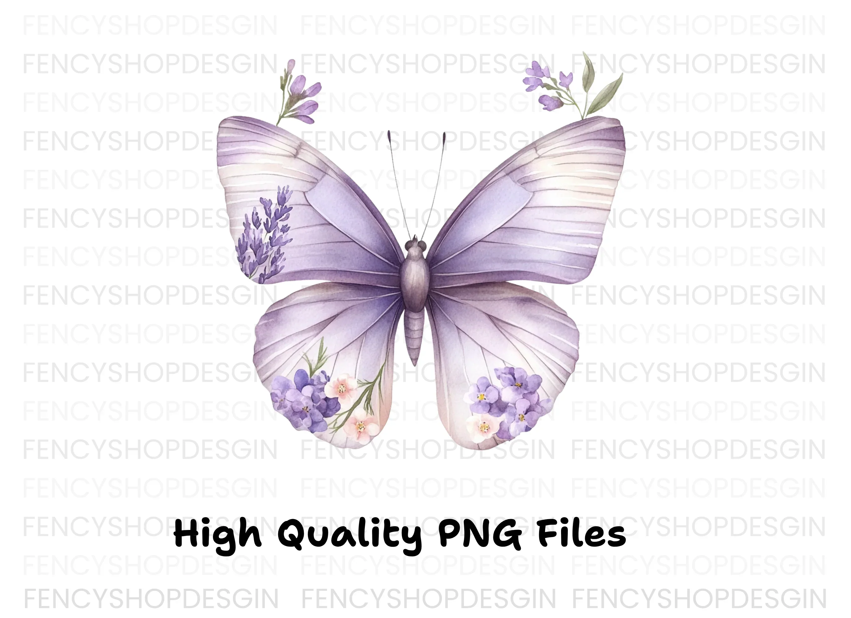Butterfly Floral Wings Clipart Bundle - Image 2