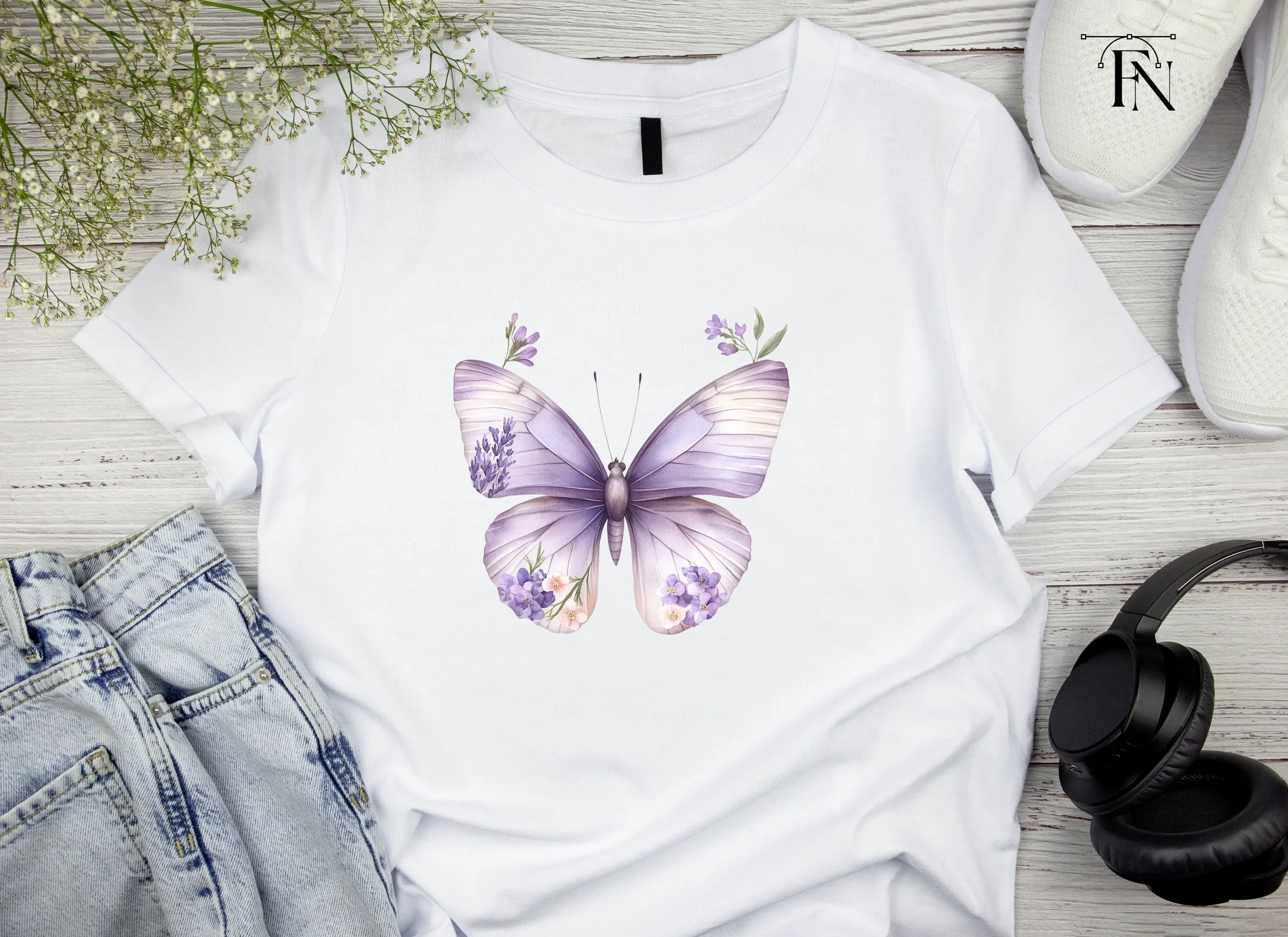 Butterfly Floral Wings Clipart Bundle - Image 6