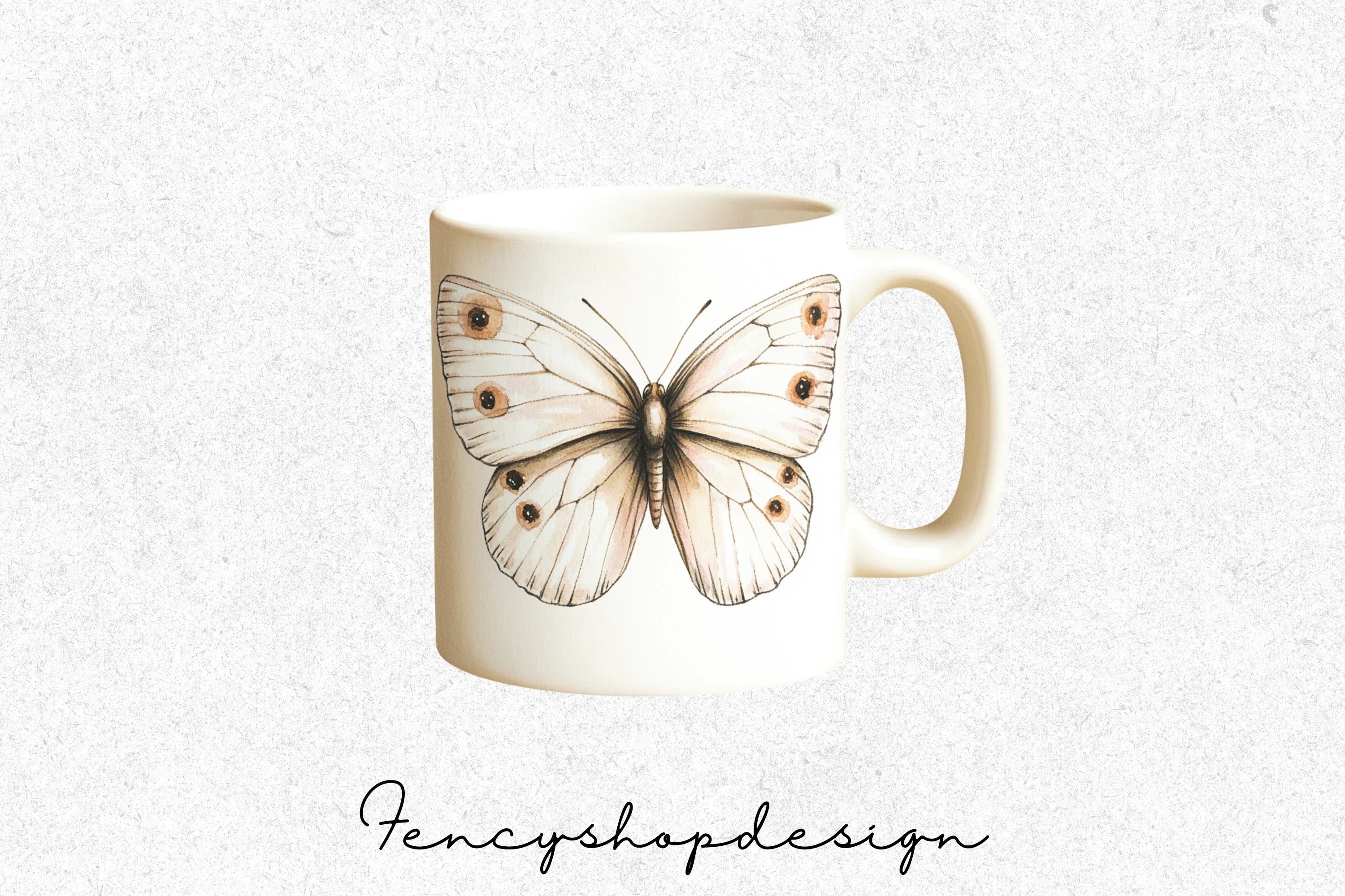 Butterfly Mugs Clipart Bundle - Image 7