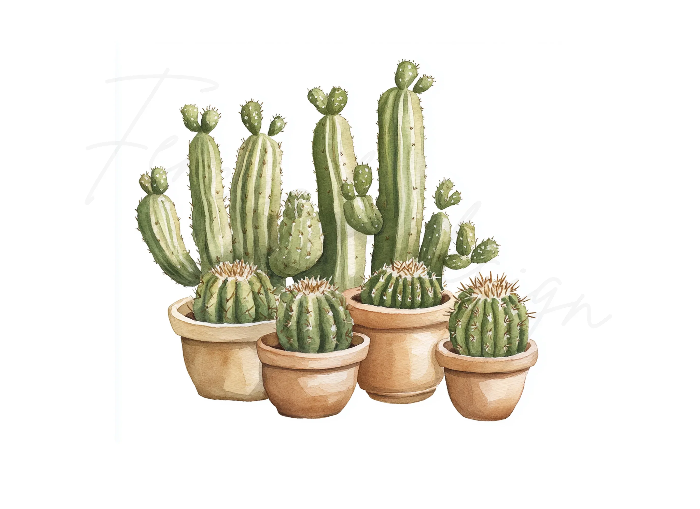 Cactus Clipart Bundle - Image 2